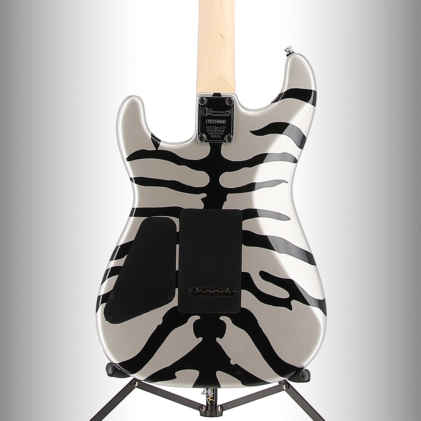 Charvel Super-Stock SD1 H 2PT M, Maple Fingerboard, Silver Bengal (B12) (34558)