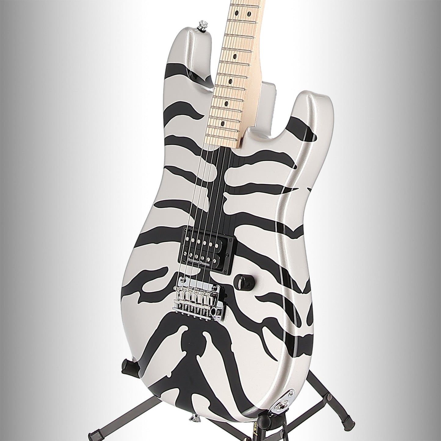 Charvel Super-Stock SD1 H 2PT M, Maple Fingerboard, Silver Bengal (B12) (34558)