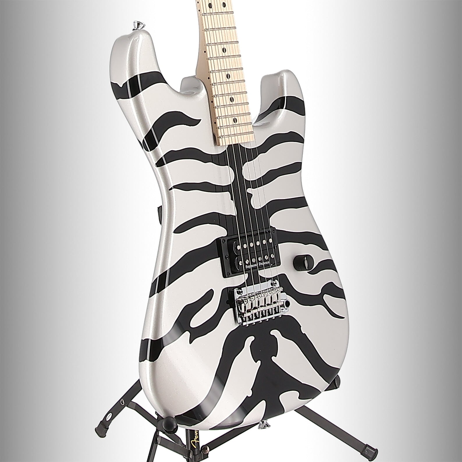 Charvel Super-Stock SD1 H 2PT M, Maple Fingerboard, Silver Bengal (B12) (34558)