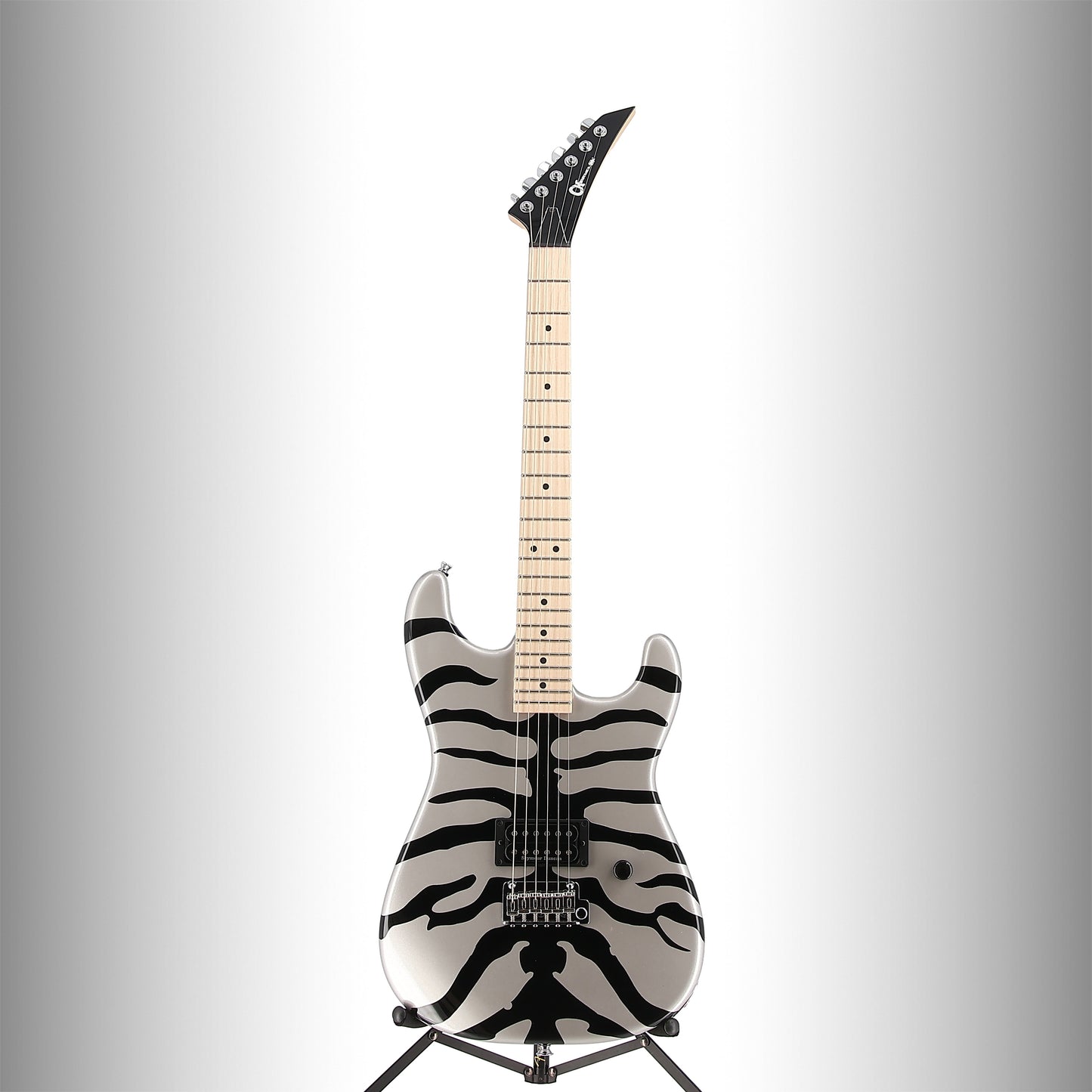 Charvel Super-Stock SD1 H 2PT M, Maple Fingerboard, Silver Bengal (B12) (34558)