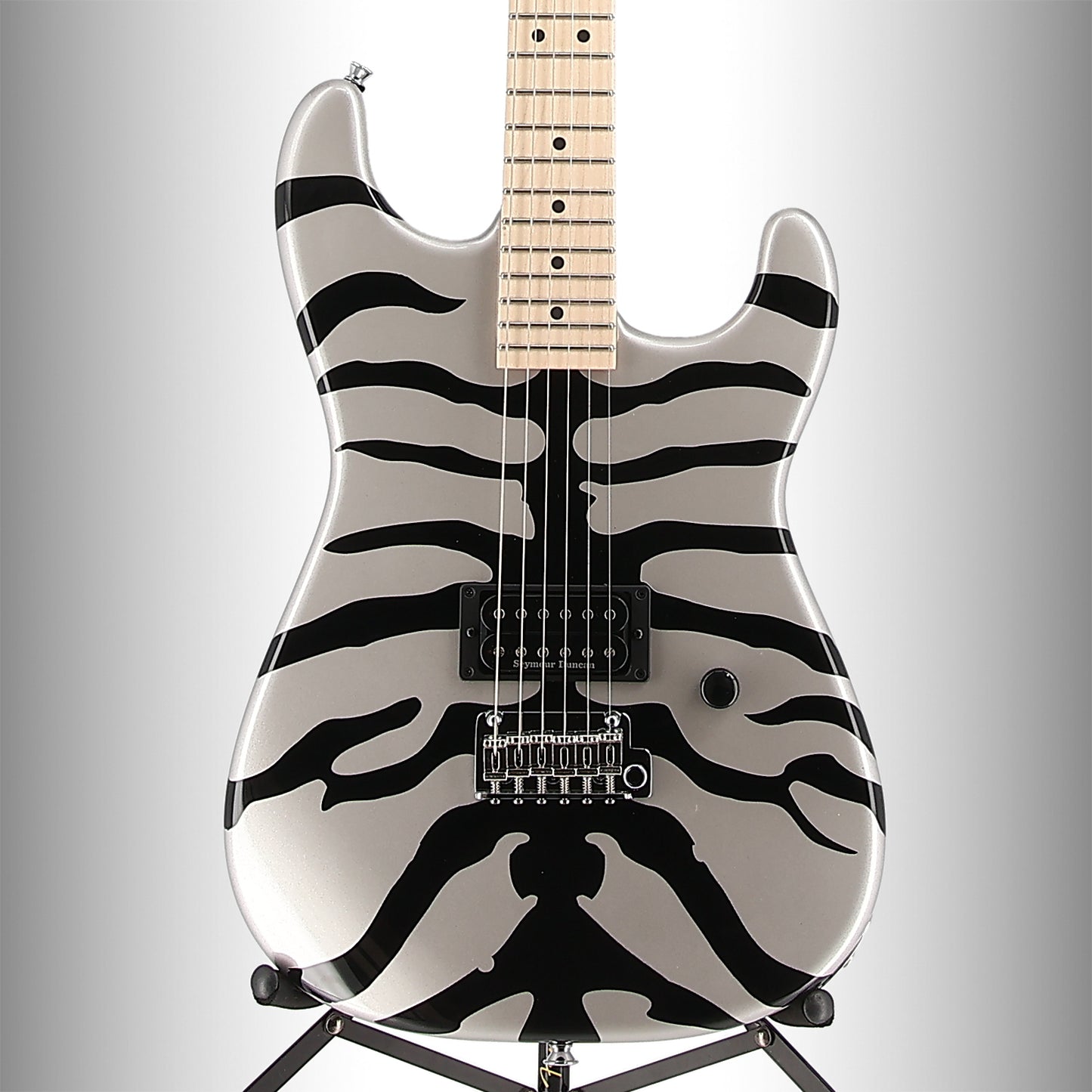 Charvel Super-Stock SD1 H 2PT M, Maple Fingerboard, Silver Bengal (B12) (34558)