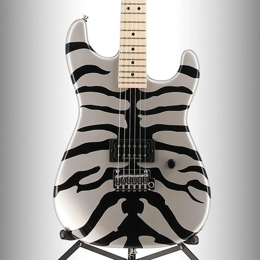 Charvel Super-Stock SD1 H 2PT M, Maple Fingerboard, Silver Bengal (B12) (34558)