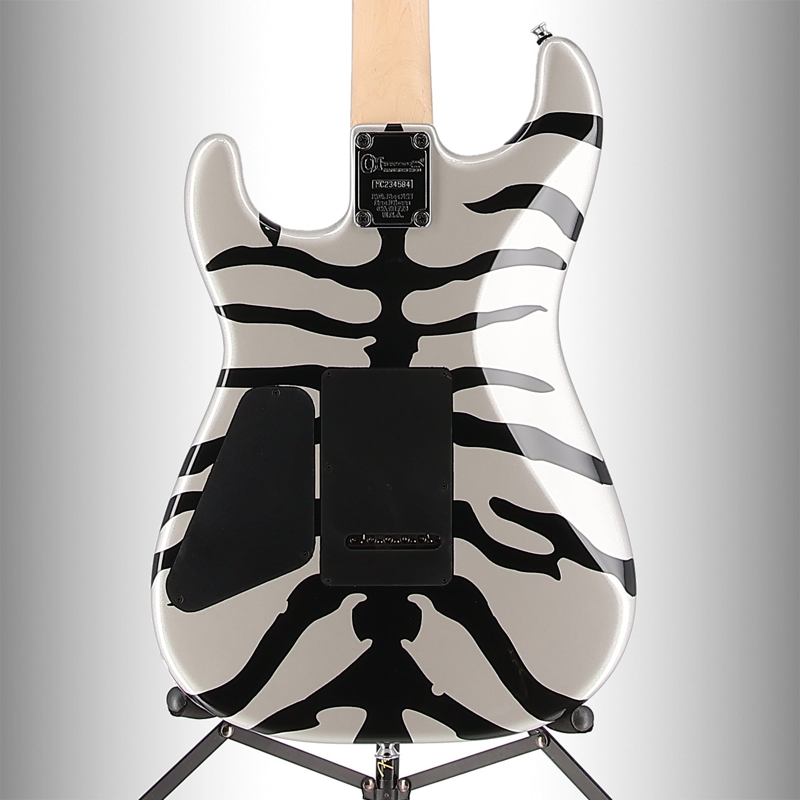 Charvel Super-Stock SD1 H 2PT M, Maple Fingerboard, Silver Bengal (B6) (34584)