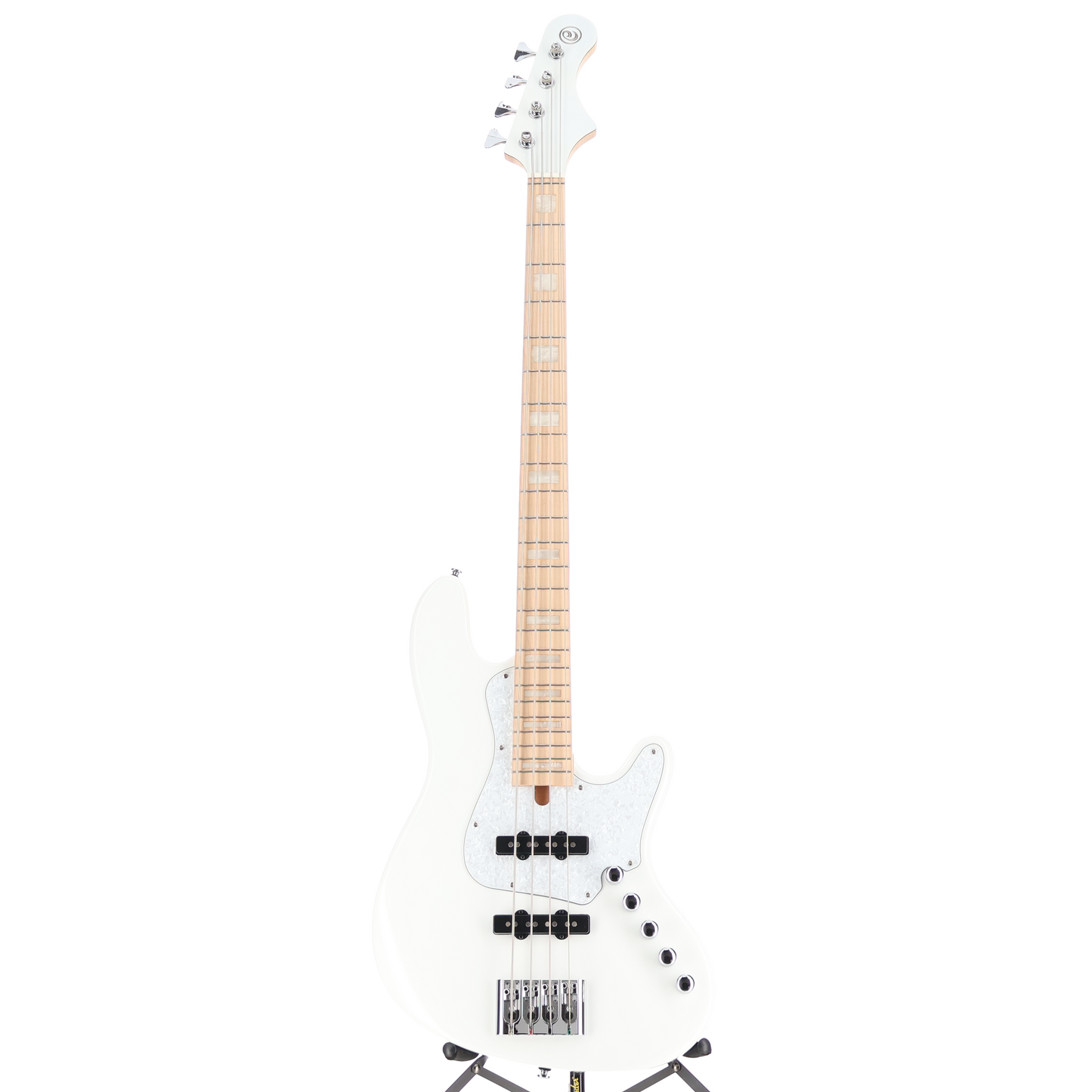 Cort Elrick NJS4 4-String Bass Guitar, Maple Fingerboard - White (O4) (19082)