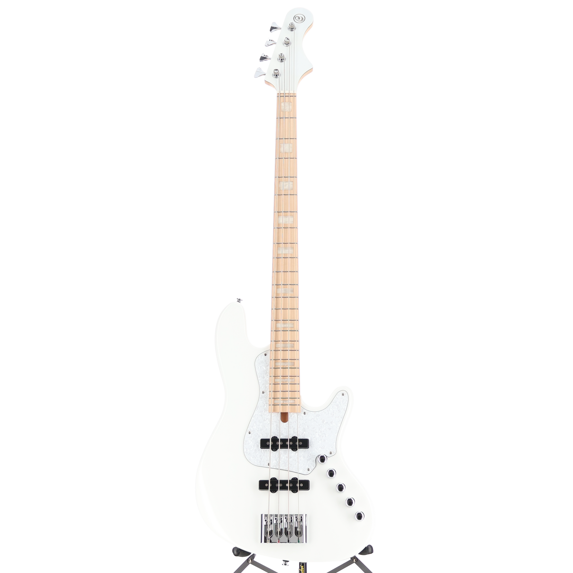 Cort Elrick NJS4 4-String Bass Guitar, Maple Fingerboard - White (O4) (19082)