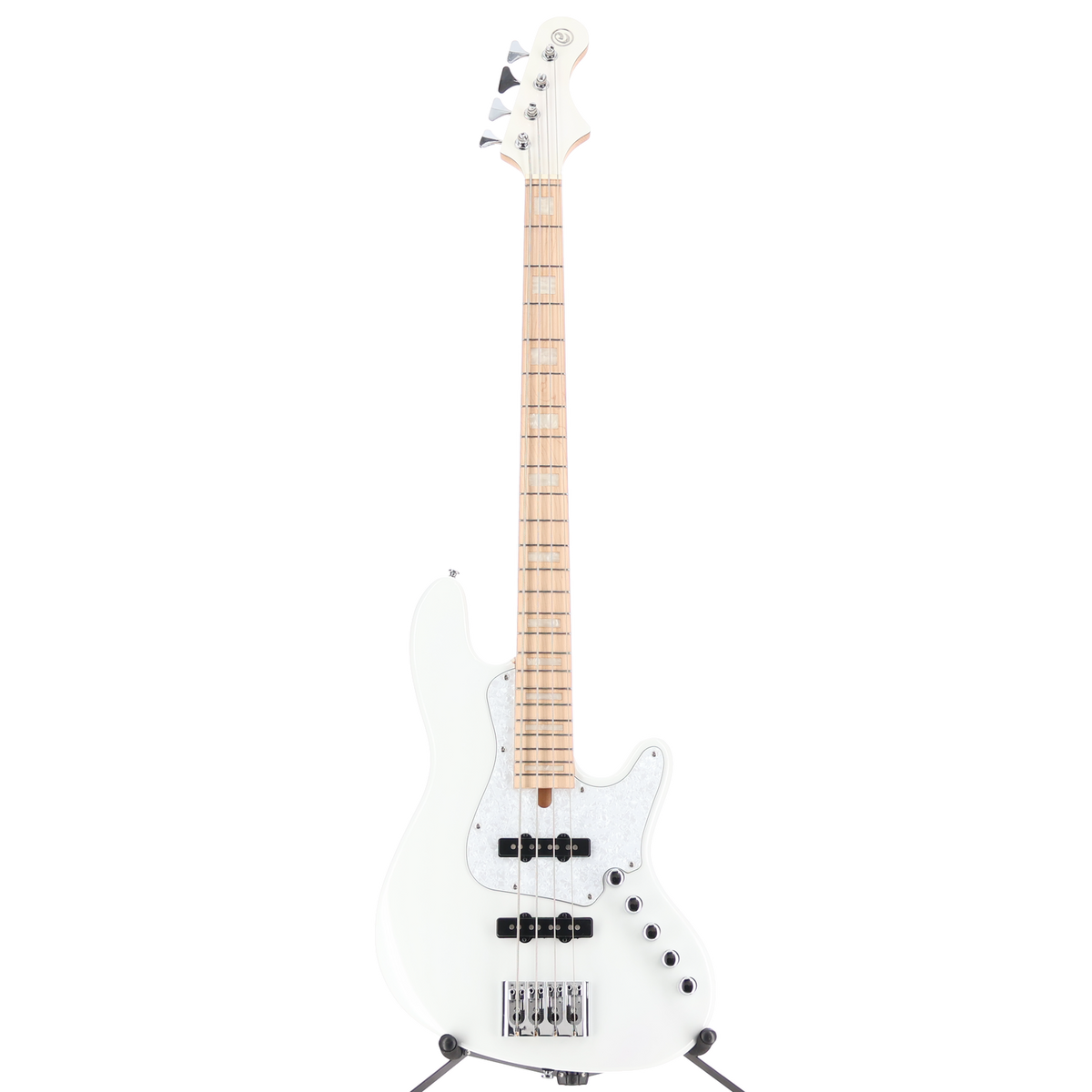 Cort Elrick NJS4 4-String Bass Guitar, Maple Fingerboard - White (R13) (49126)