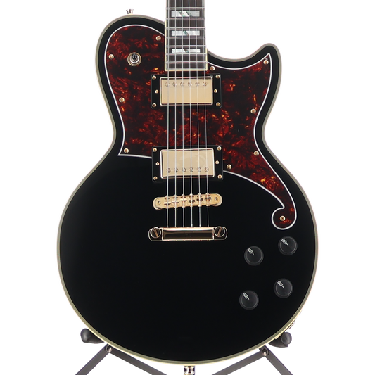 D'angelico Deluxe Atlantic - Solid Black, Expert Setup (P9) (01001)