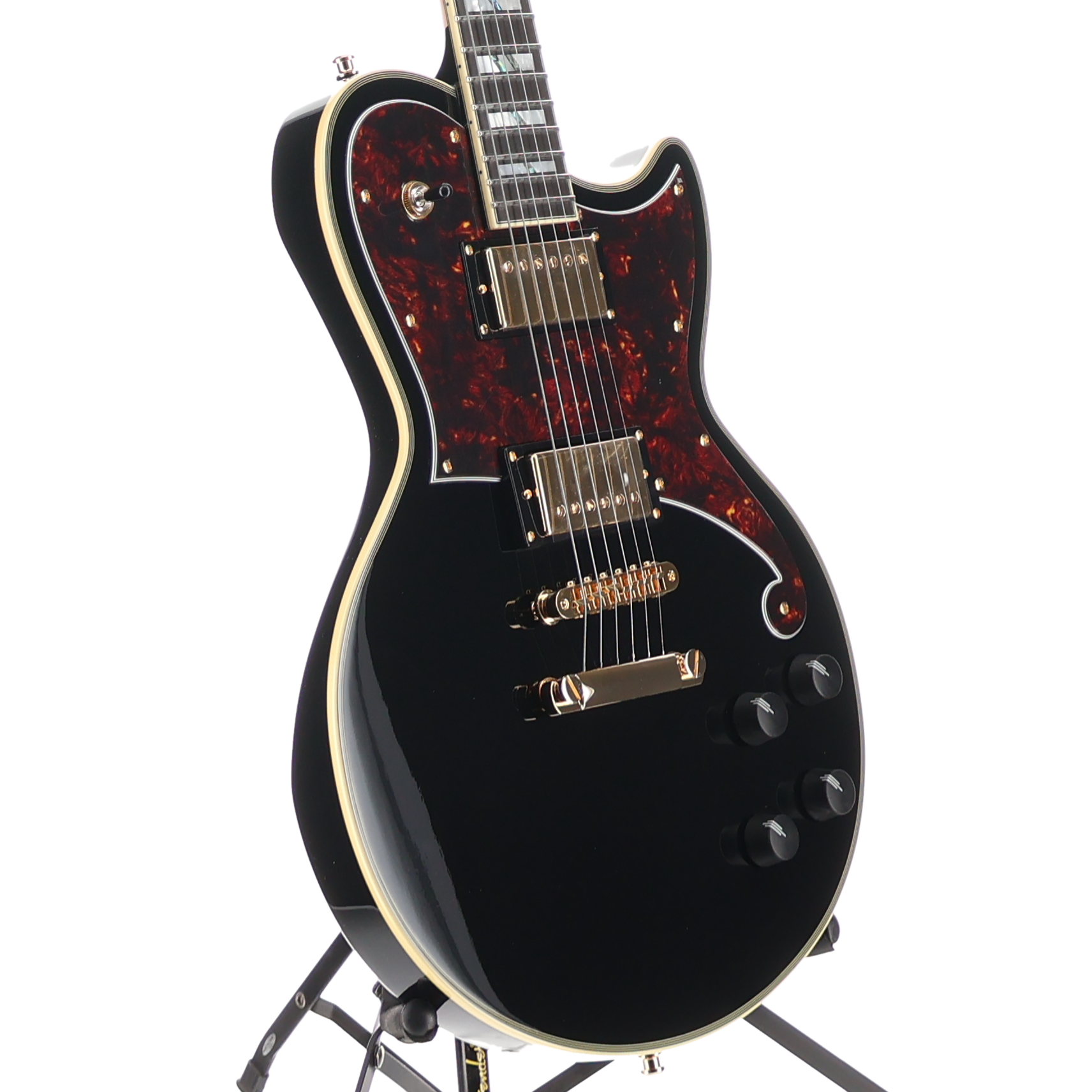 D'angelico Deluxe Atlantic - Solid Black (P9) (01001)