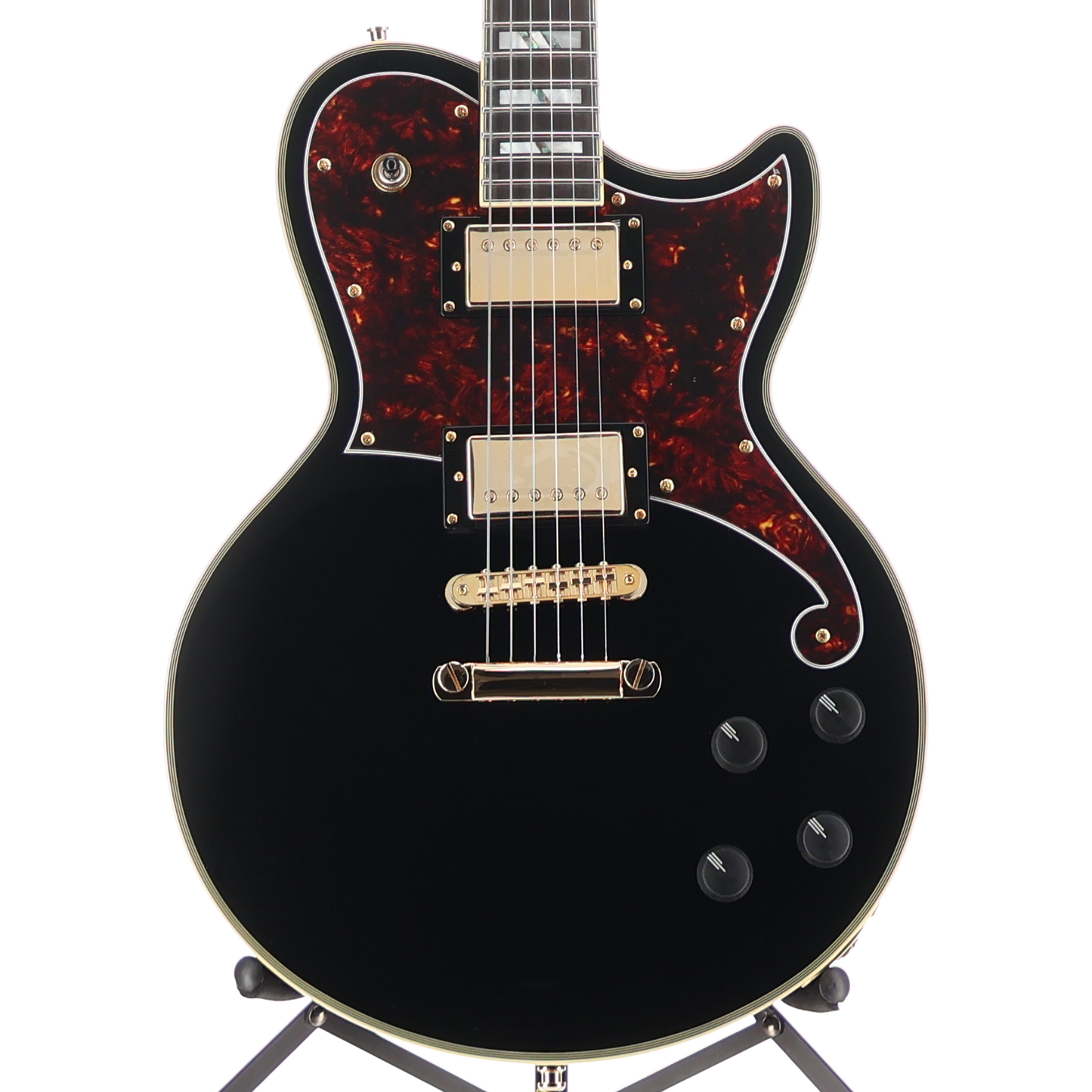 D'angelico Deluxe Atlantic - Solid Black (P9) (01001)