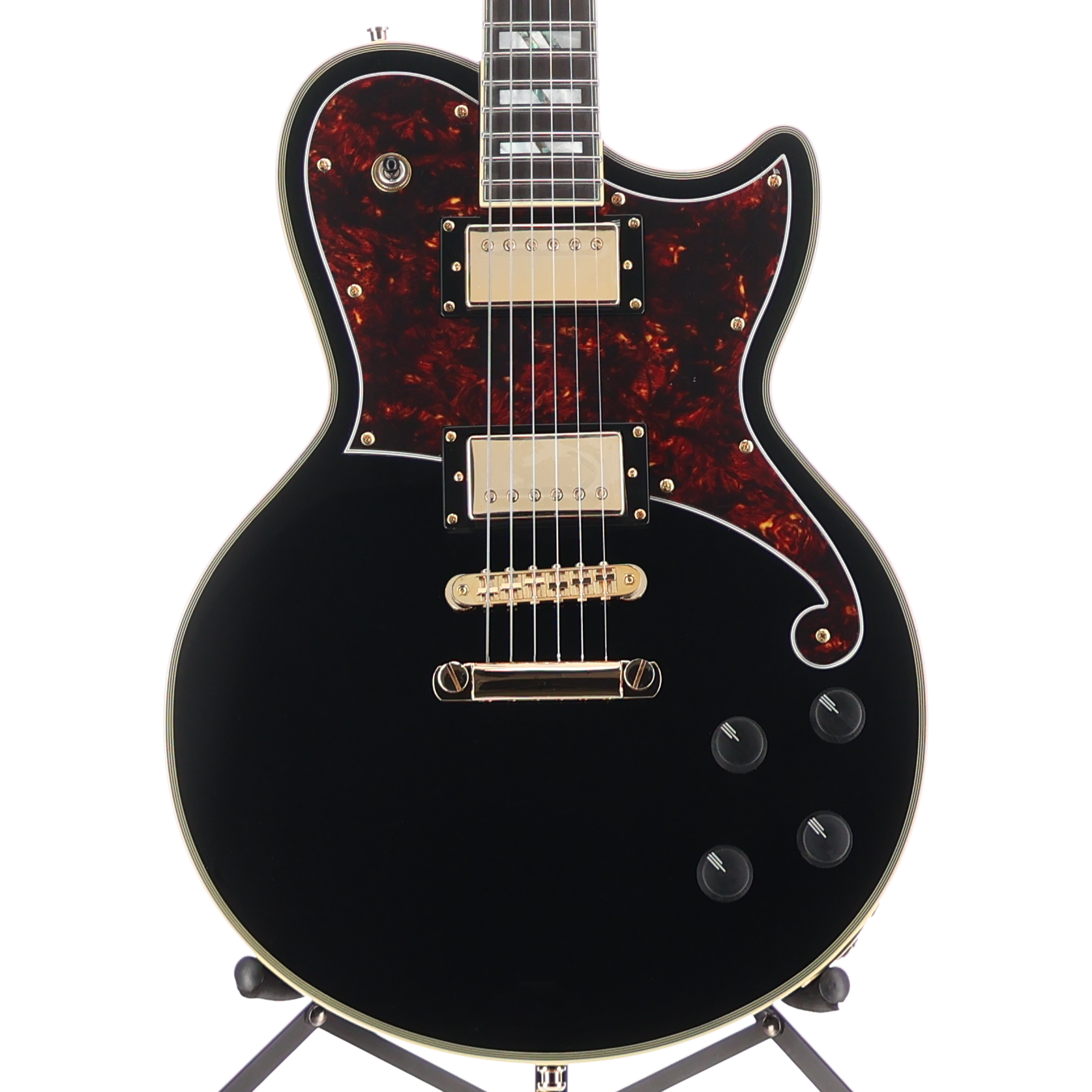 D'angelico Deluxe Atlantic - Solid Black (P9) (01001)