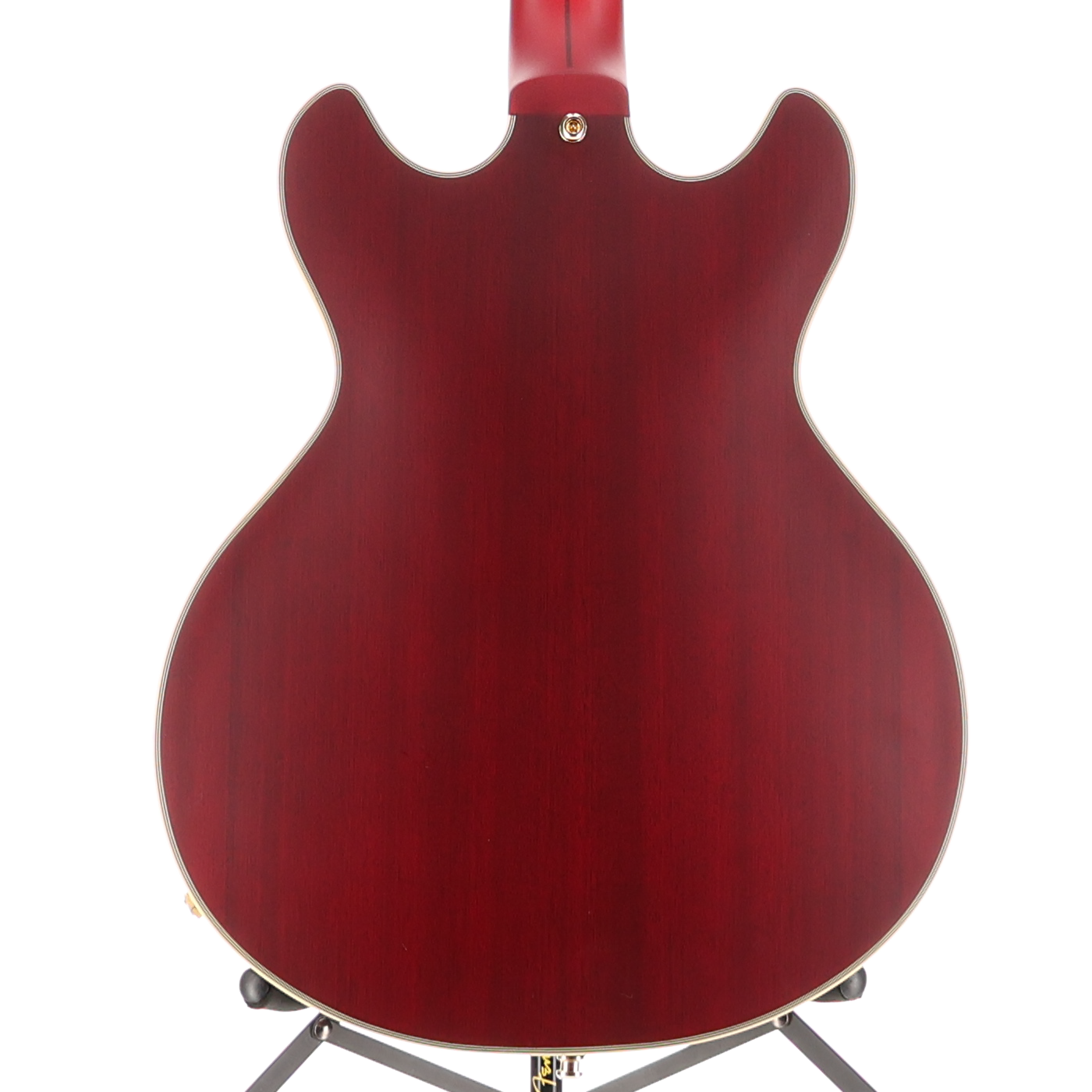 D'angelico Deluxe Mini DC, P90s - Satin Trans Wine, Professional Setup (RC4) (00169)