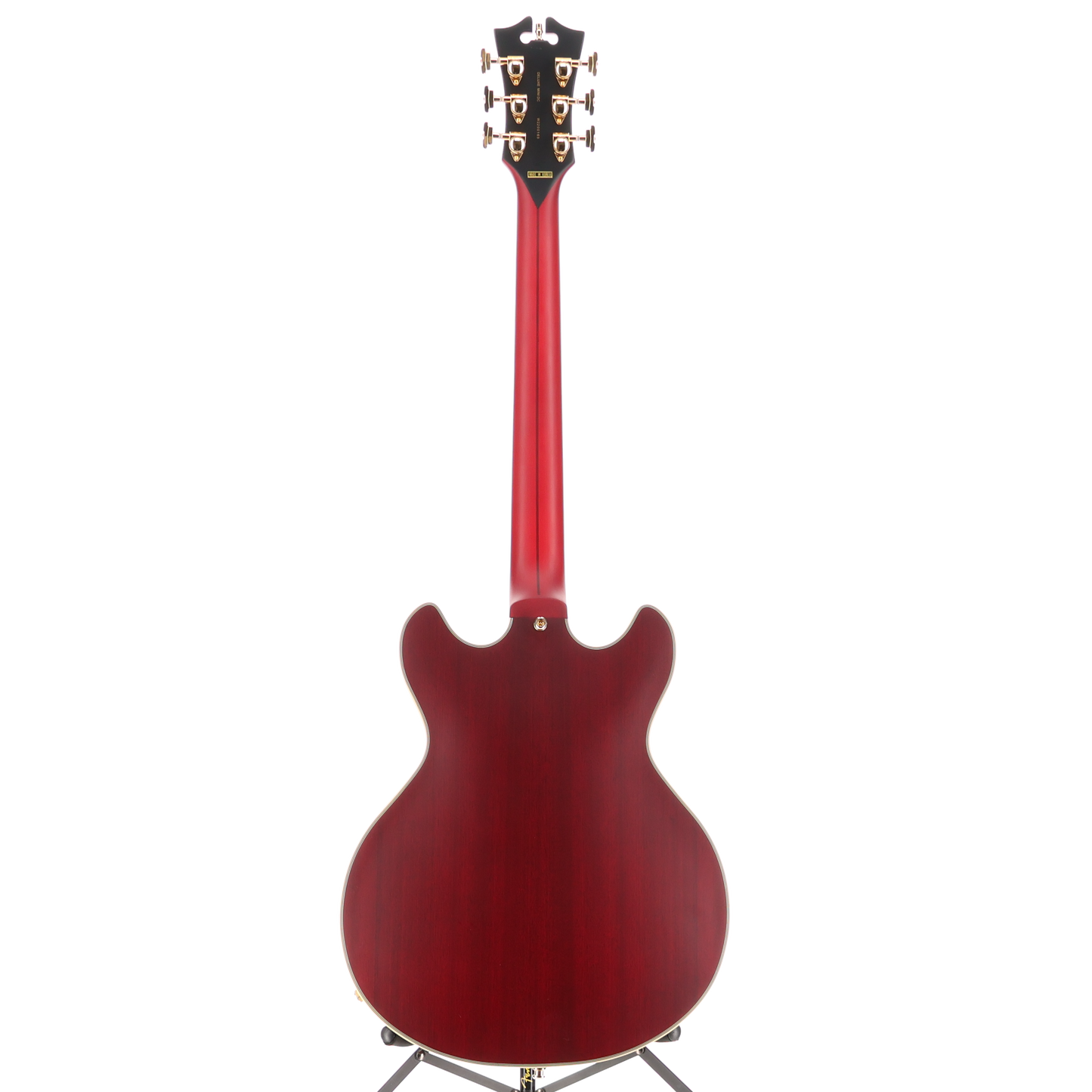 D'angelico Deluxe Mini DC, P90s - Satin Trans Wine, Professional Setup (RC4) (00169)