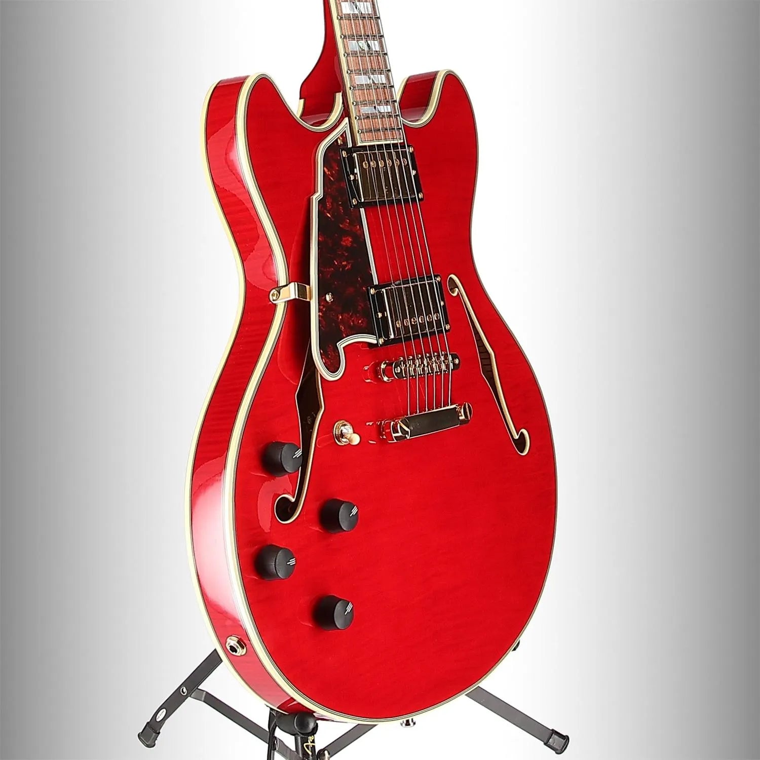D'angelico Excel DC Cherry Left Handed (N13) (04031)