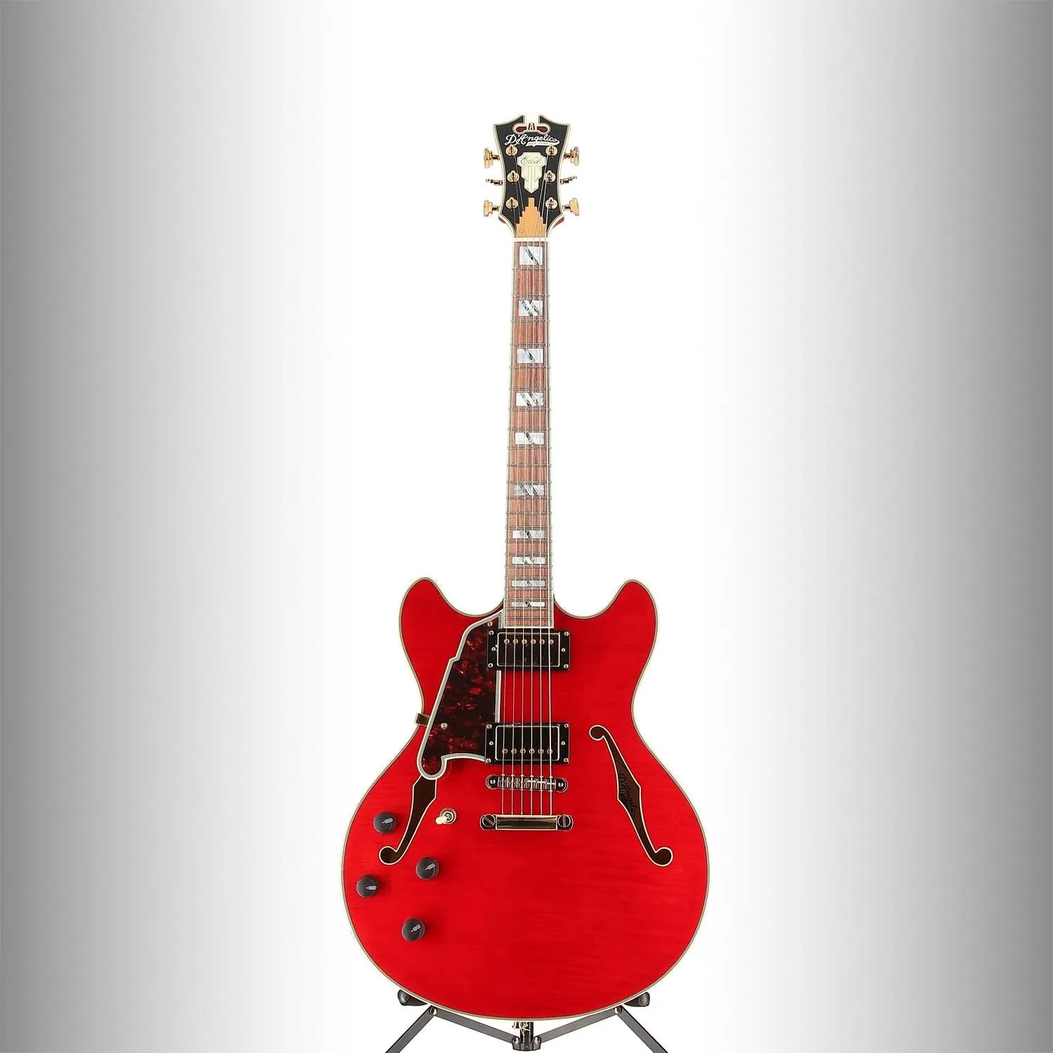 D'angelico Excel DC Cherry Left Handed (N13) (04031)