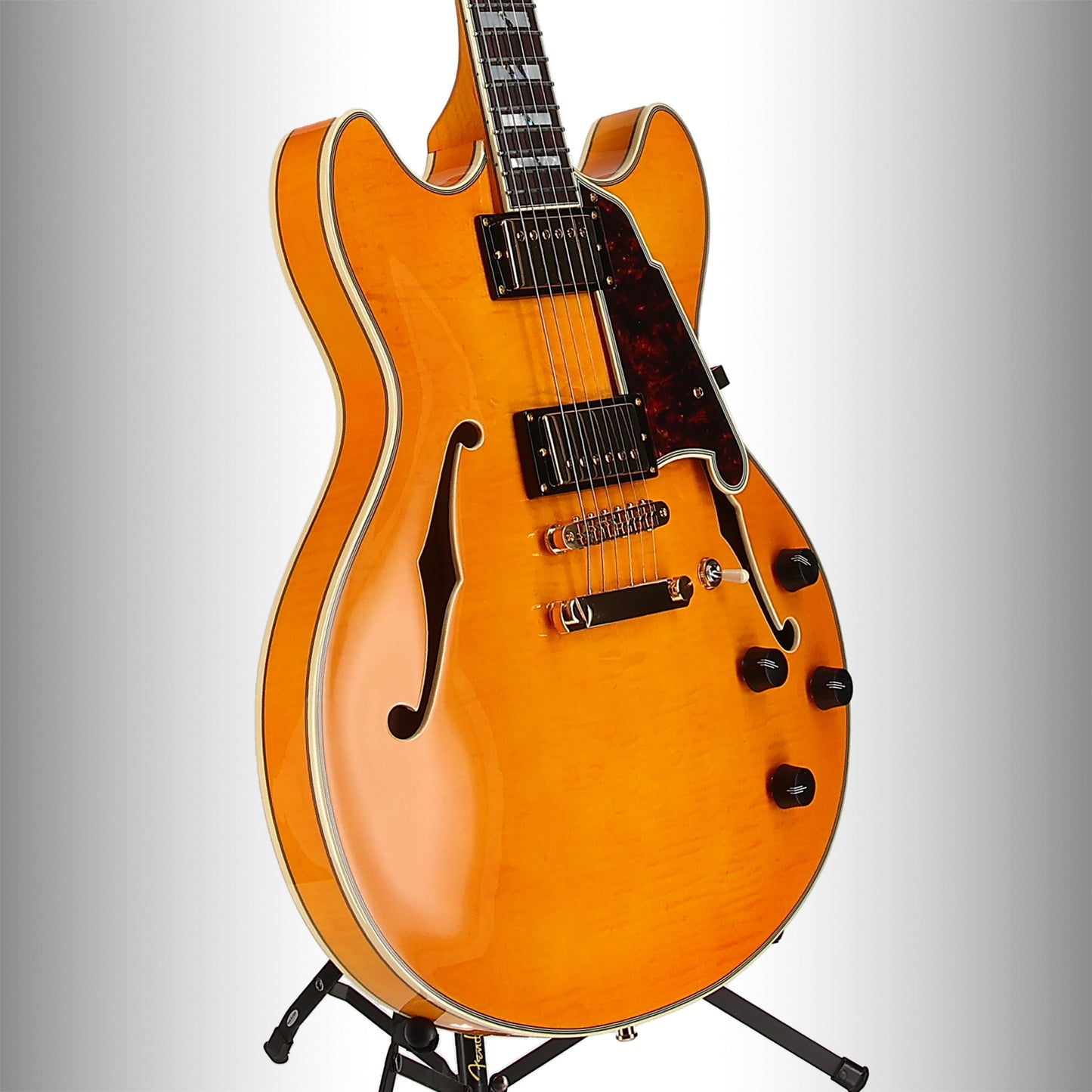 D'angelico Excel DC Semi-Hollowbody, Vintage Natural, Plays Great (L2) (01712)