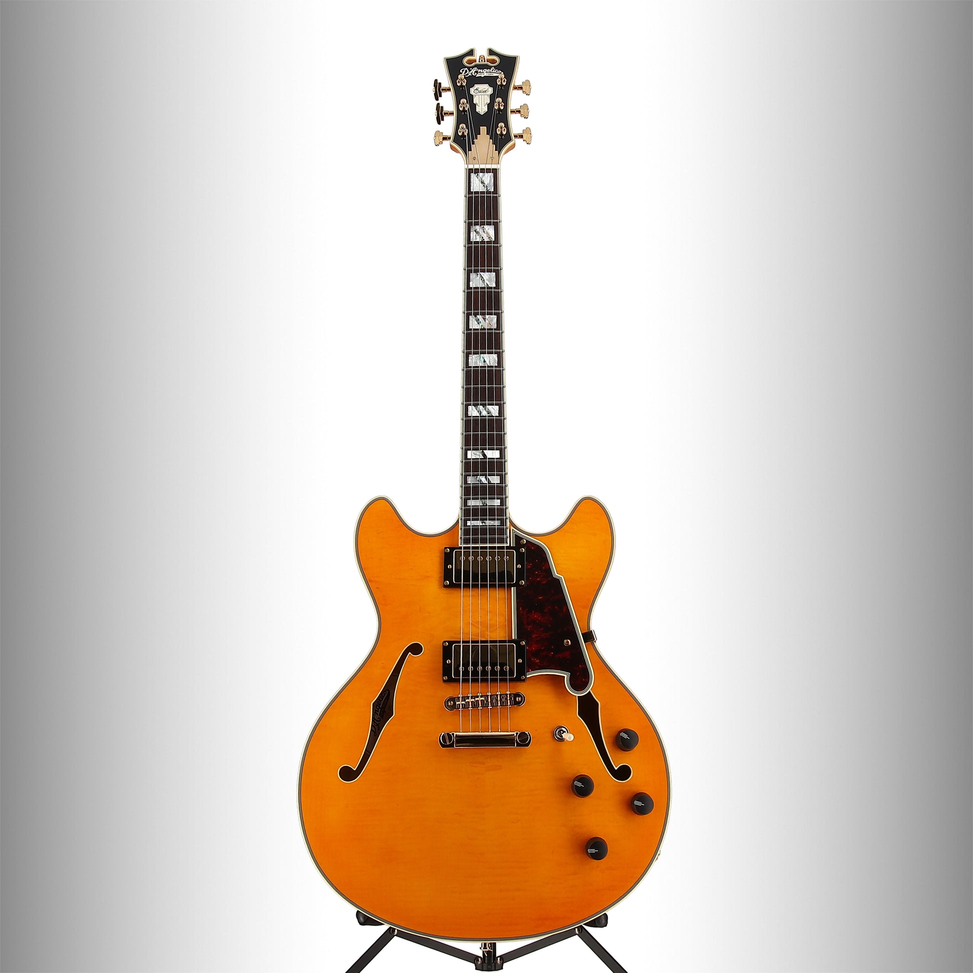 D'angelico Excel DC Semi-Hollowbody, Vintage Natural, Plays Great (L2) (01712)