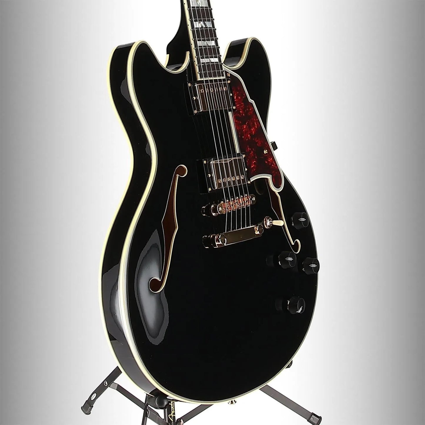 D'angelico Excel DC - Solid Black (R6) (01190)