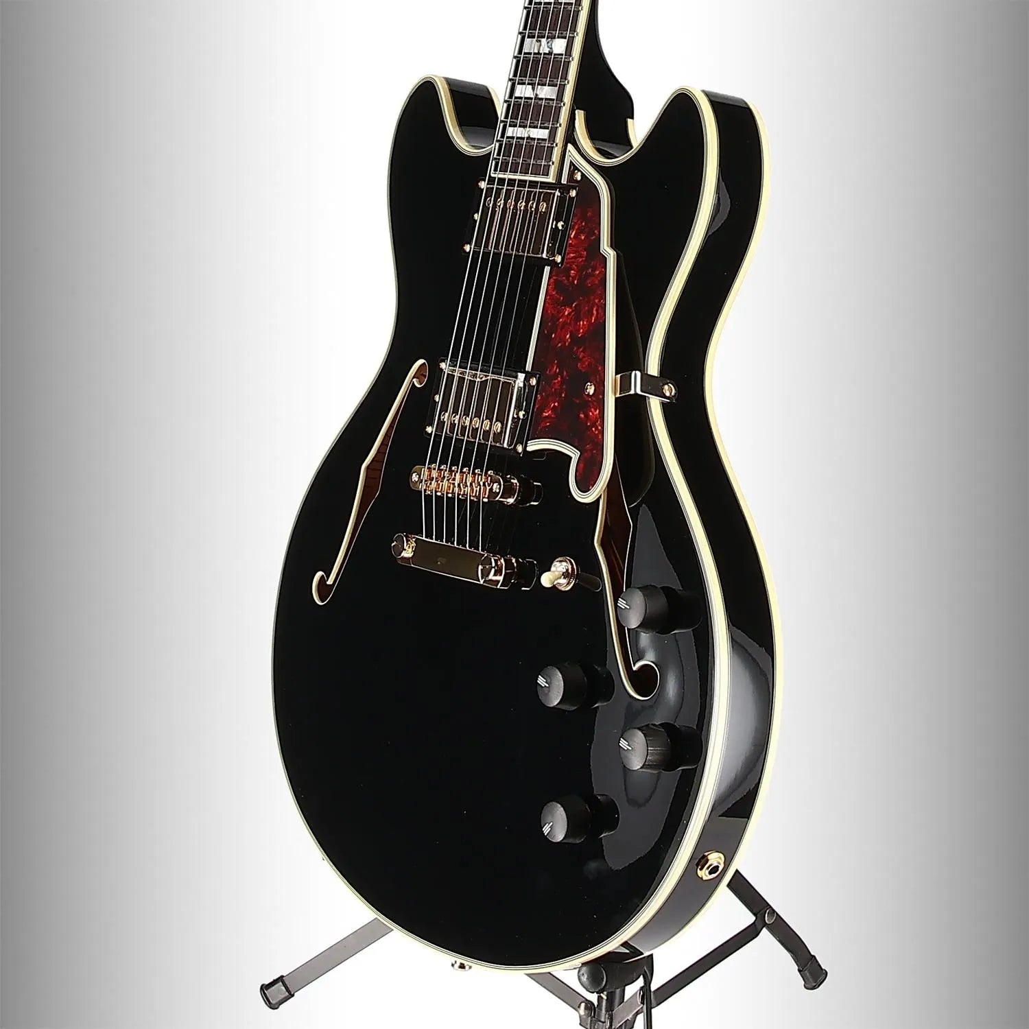 D'angelico Excel DC - Solid Black (R6) (01190)