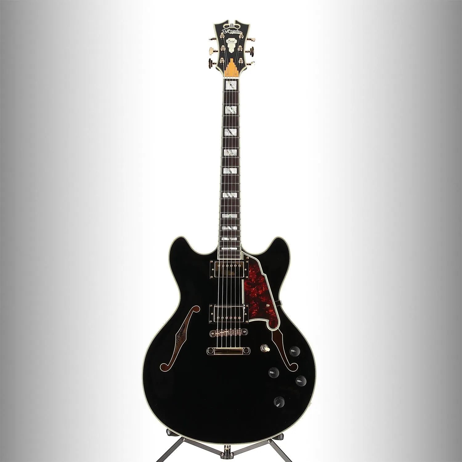 D'angelico Excel DC - Solid Black (R6) (01190)