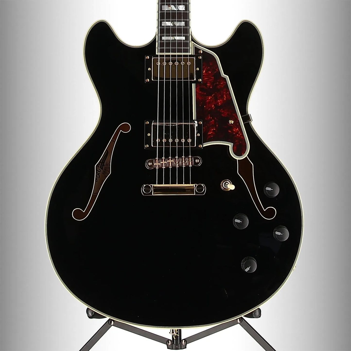 D'angelico Excel DC - Solid Black (R6) (01190)