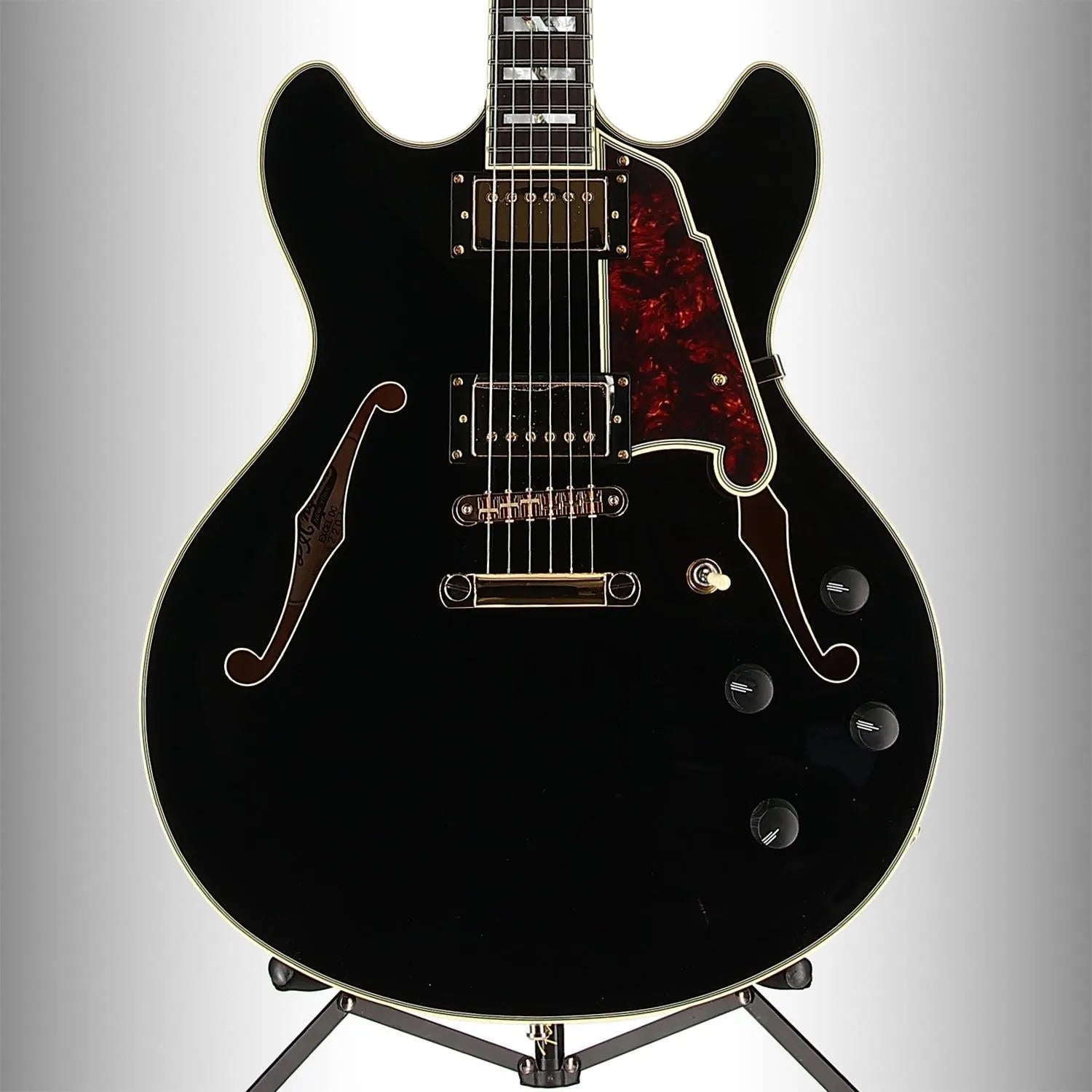 D'angelico Excel DC - Solid Black (R6) (01190)