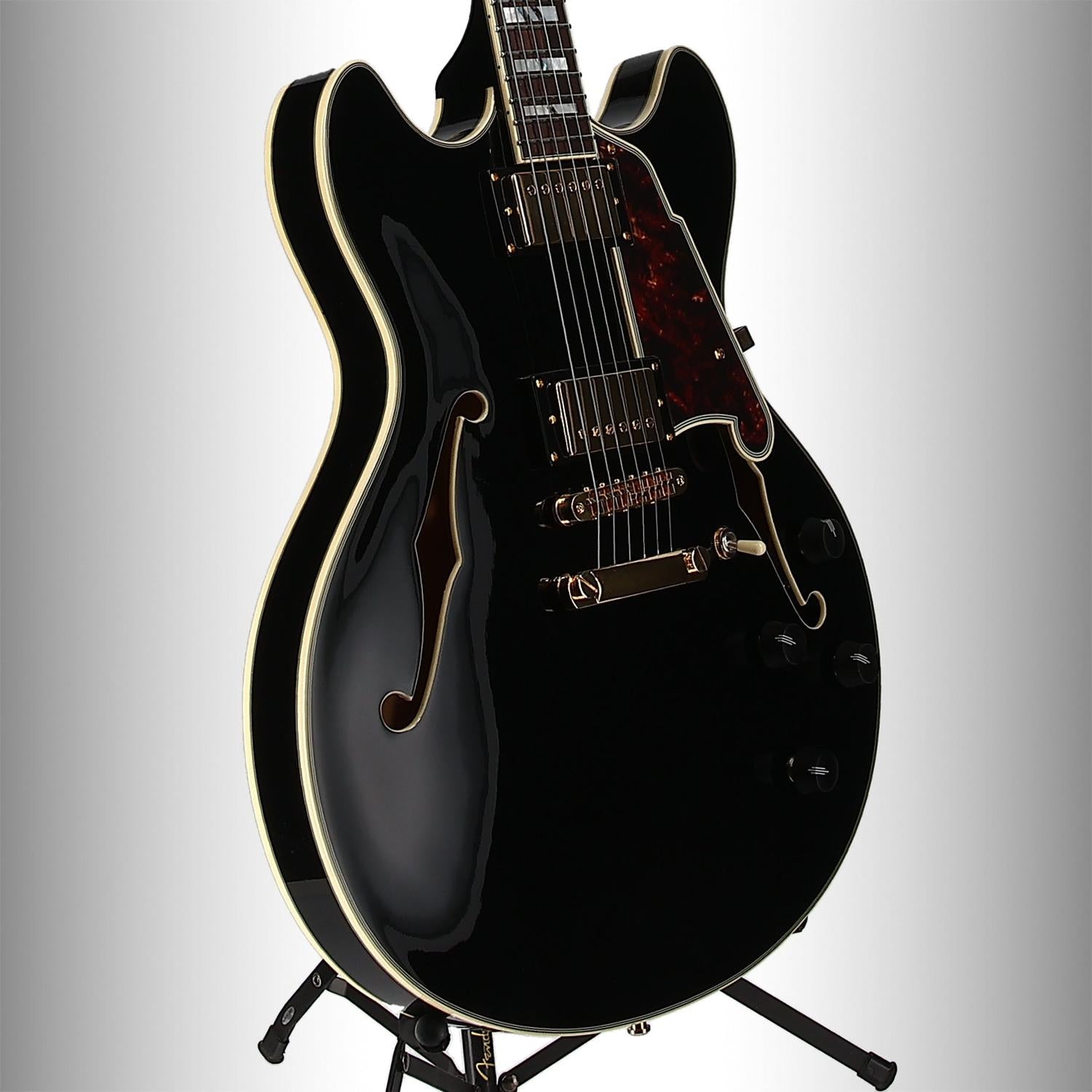 D'angelico Excel DC - Solid Black (SR) (01205)