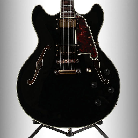 D'angelico Excel DC - Solid Black (SR) (01205)