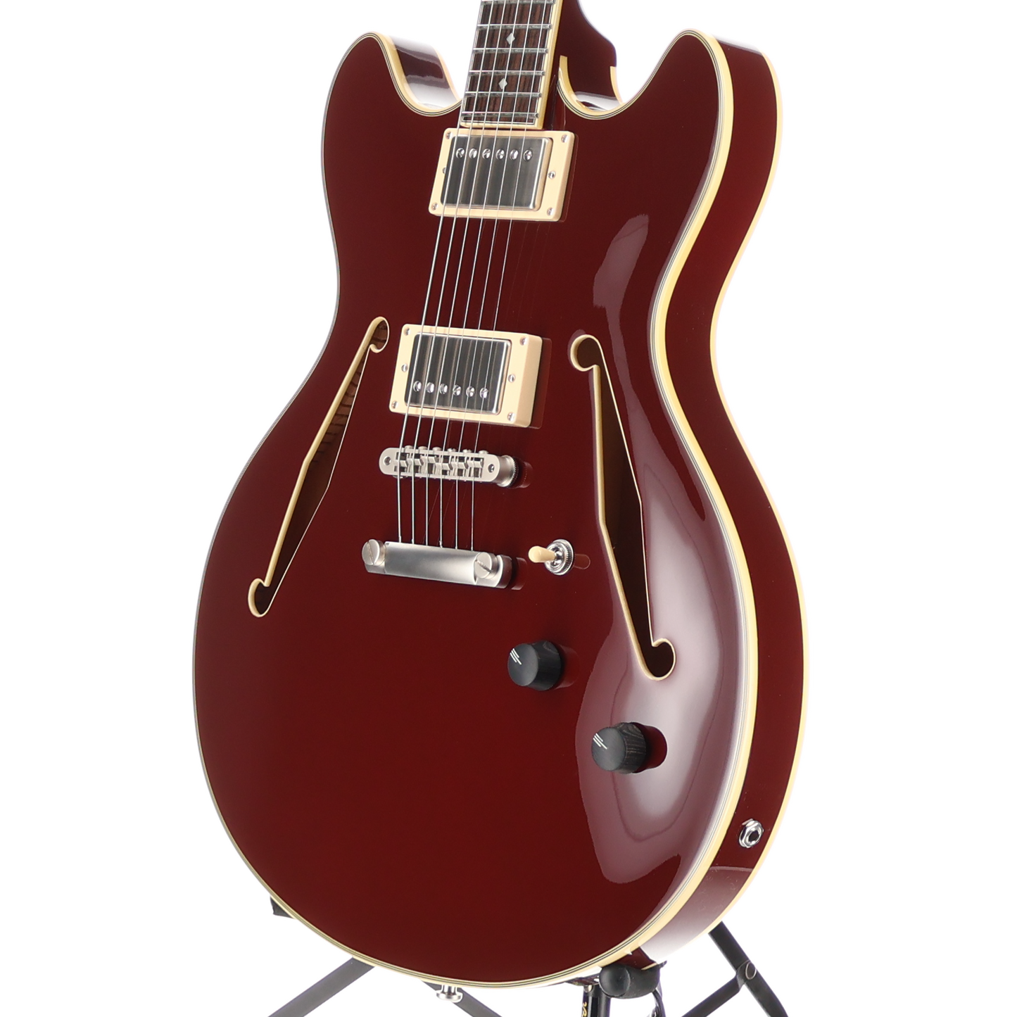 D'angelico Excel DC Tour Collection - Solid Wine, Plays Great (AA1) (20112)