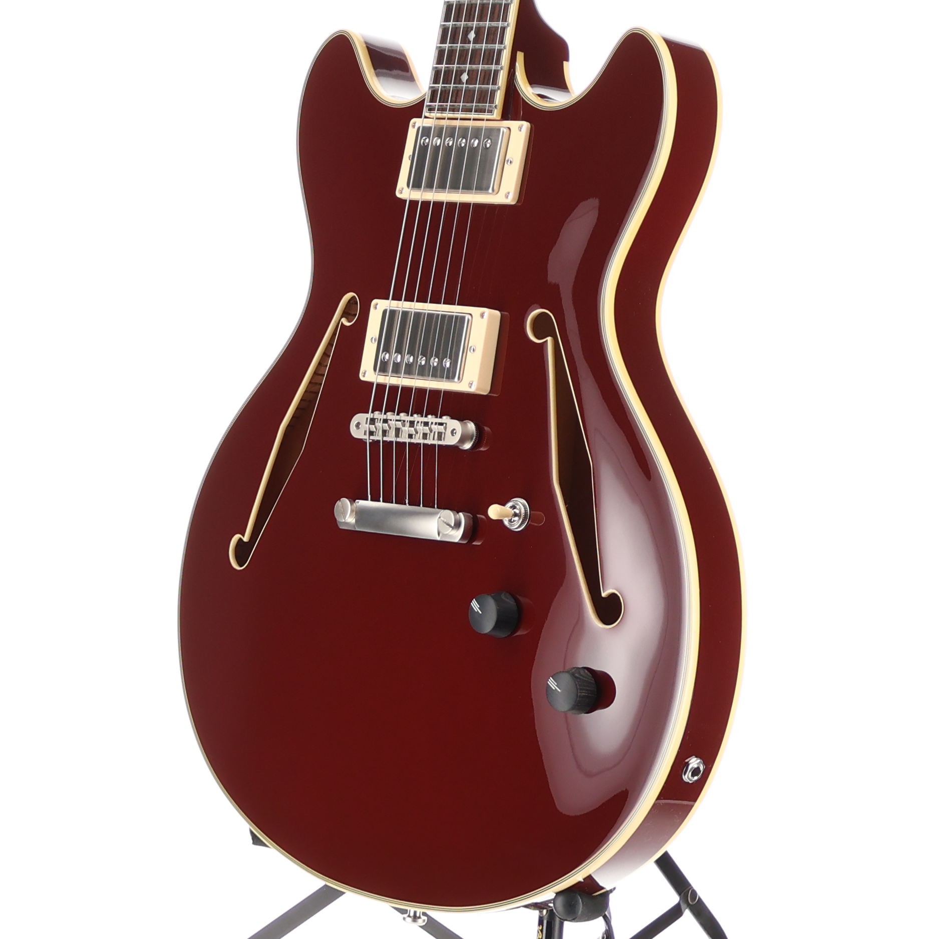 D'angelico Excel DC Tour Collection - Solid Wine, Plays Great (AA1) (20112)