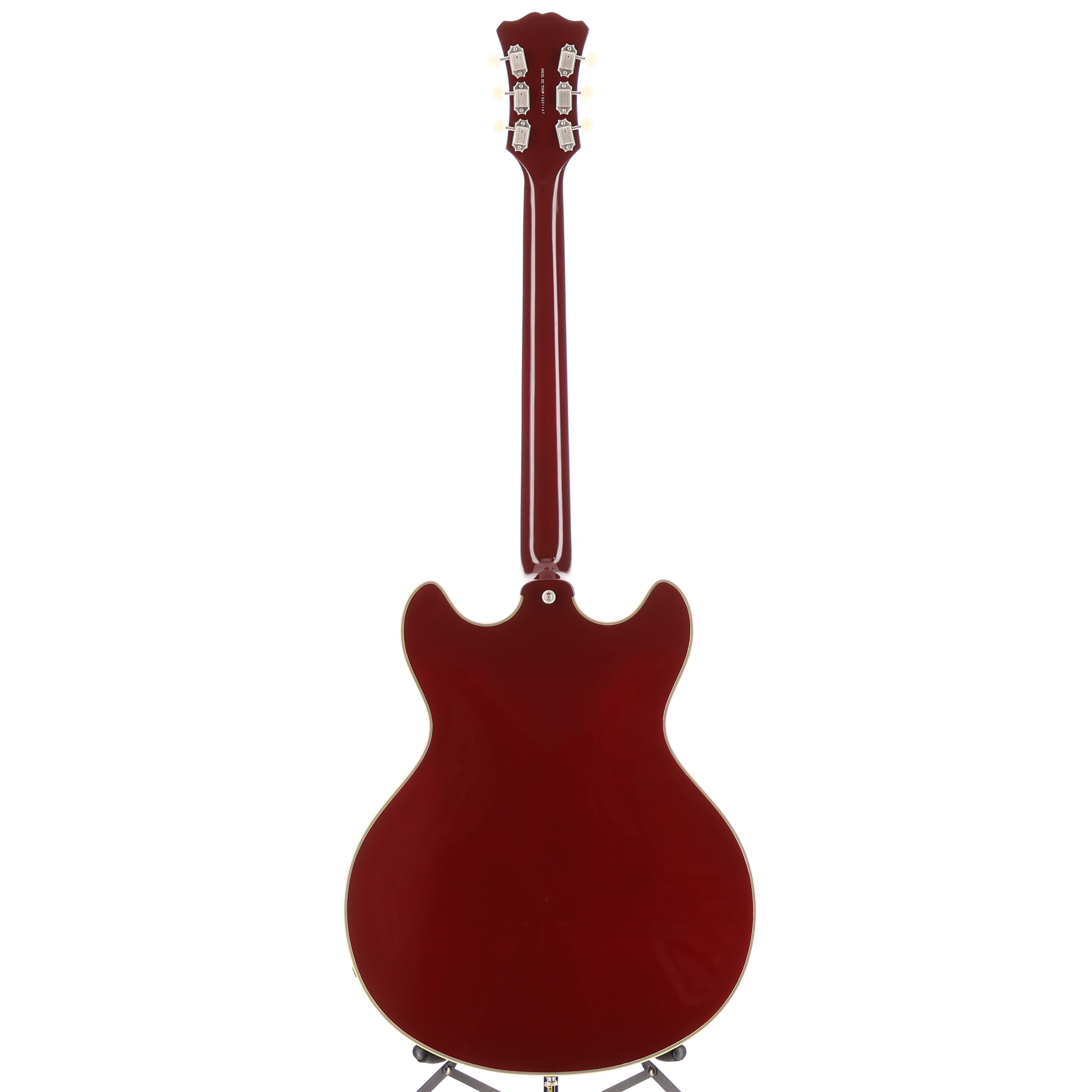 D'angelico Excel DC Tour Collection - Solid Wine, Professional Setup (B11) (21147)