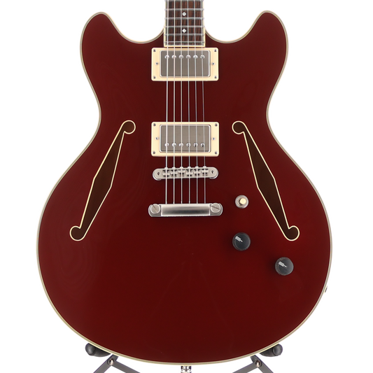 D'angelico Excel DC Tour Collection - Solid Wine, Professional Setup (B11) (21147)