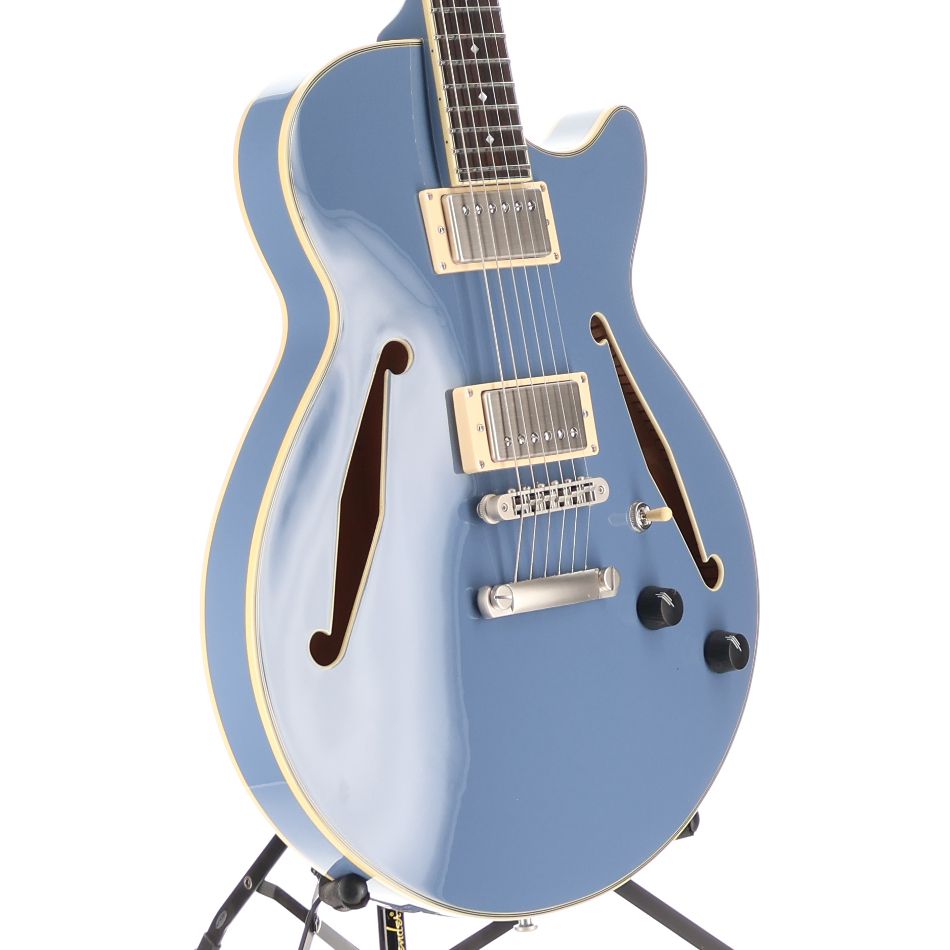 D'angelico Excel Mini DC Tour Collection - Slate Blue, Pro Setup (F10) (31624)