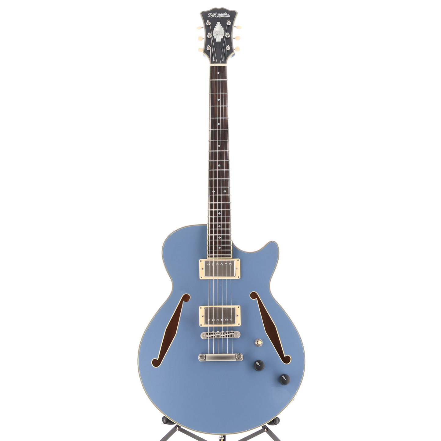 D'angelico Excel Mini DC Tour Collection - Slate Blue, Pro Setup (F10) (31624)
