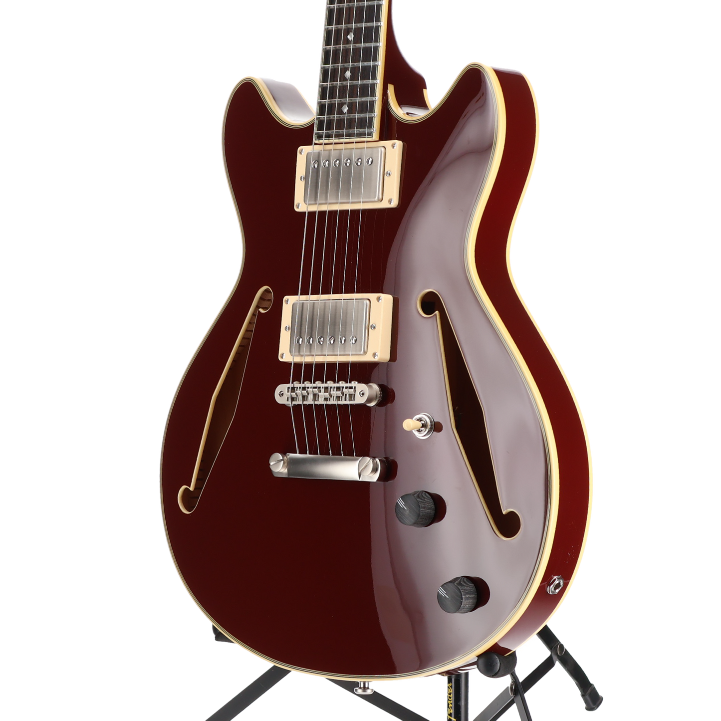 D'angelico Excel Mini DC Tour Collection - Solid Wine (C7) (20242)