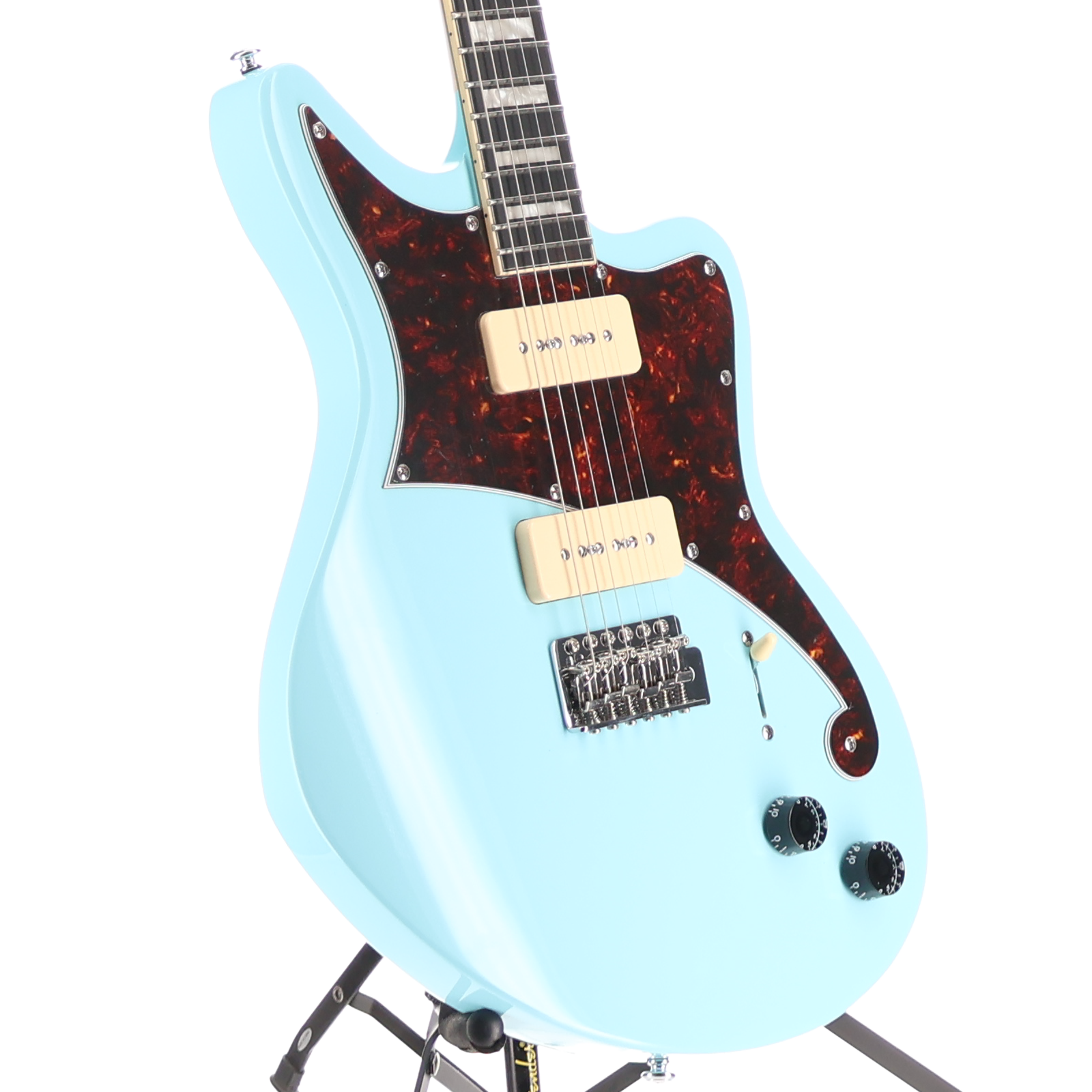 D'angelico Premier Bedford - Sky Blue, Professional Setup (O5) (15650)