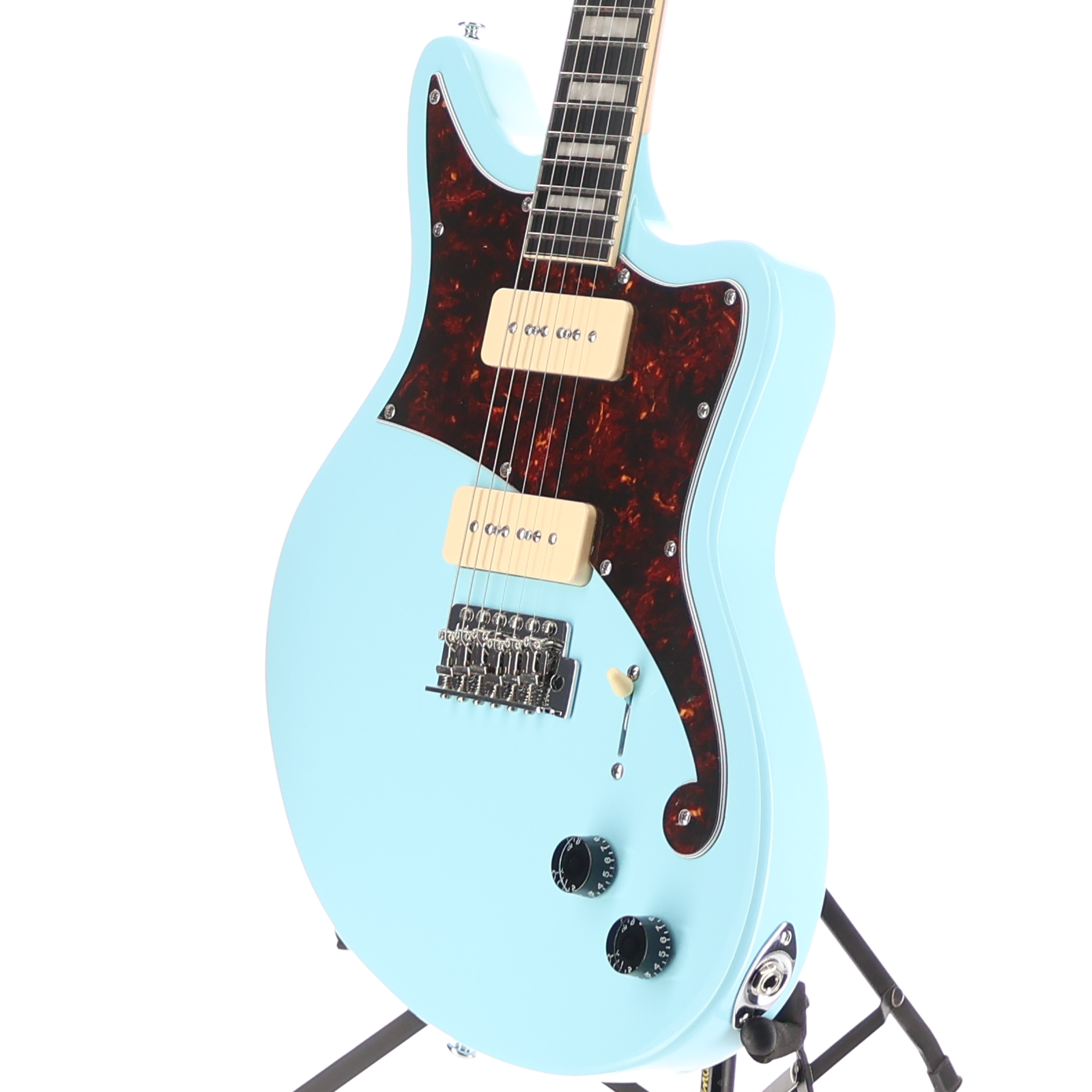 D'angelico Premier Bedford - Sky Blue, Professional Setup (O5) (15650)