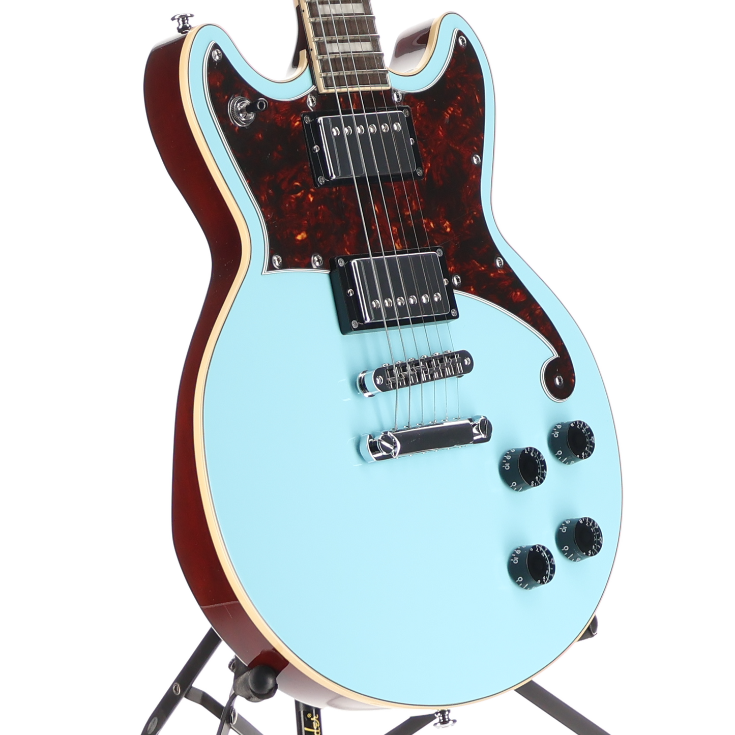 D'angelico Premier Brighton - Sky Blue, Professional Setup (C13) (14848)