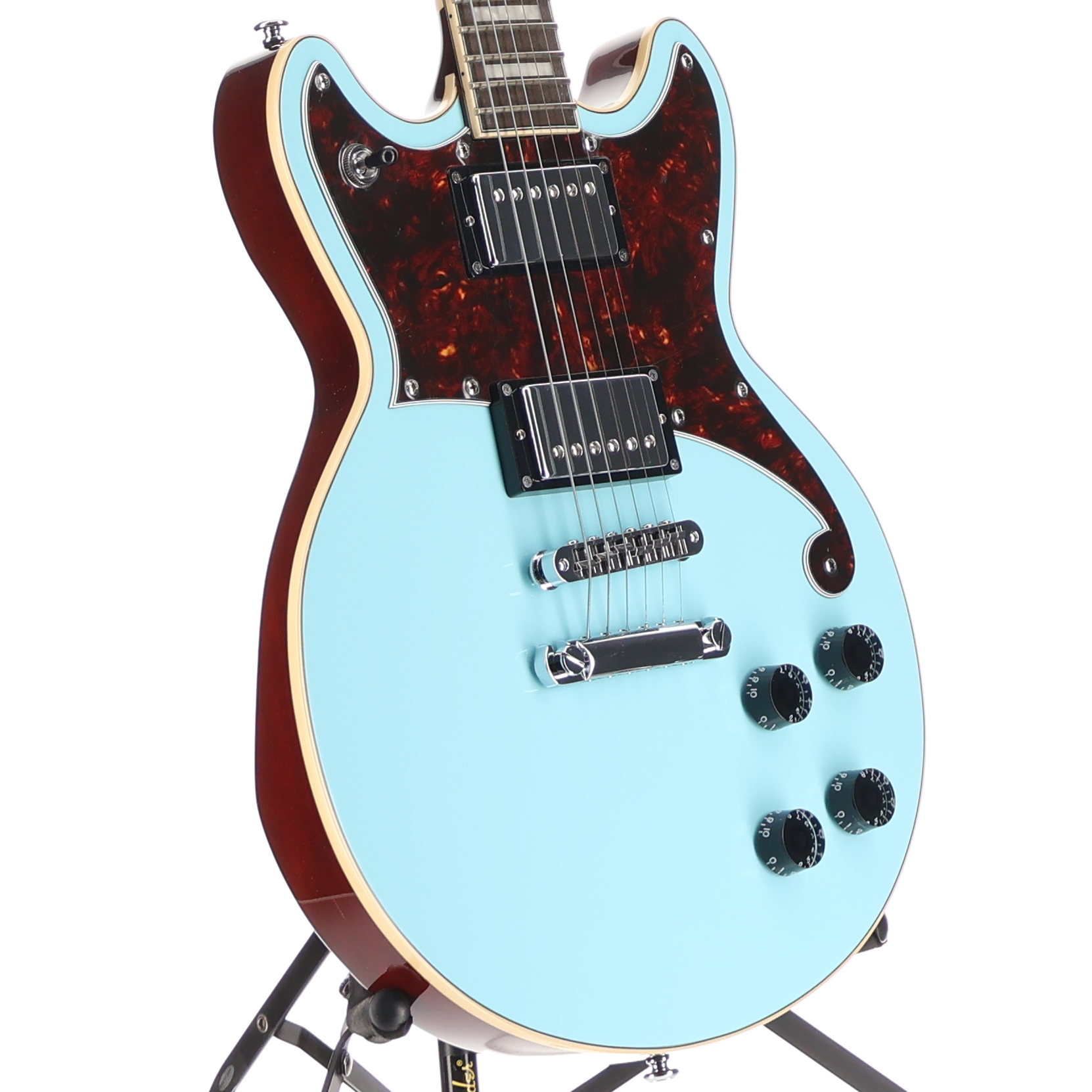D'angelico Premier Brighton - Sky Blue, Professional Setup (C13) (14848)