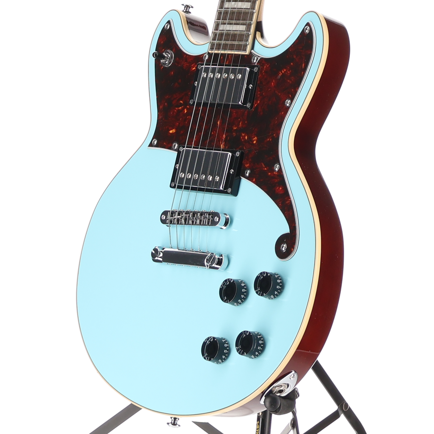 D'angelico Premier Brighton - Sky Blue, Professional Setup (C13) (14848)