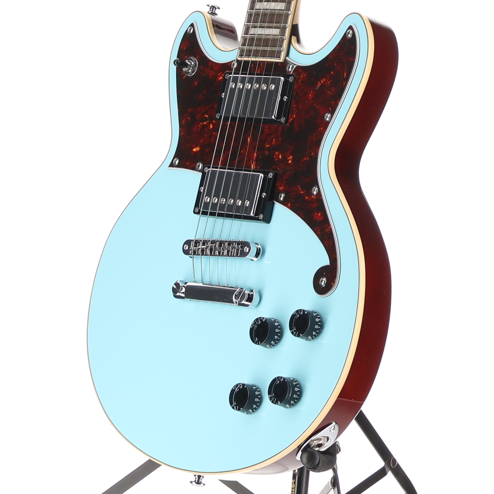 D'angelico Premier Brighton - Sky Blue, Professional Setup (C13) (14848)
