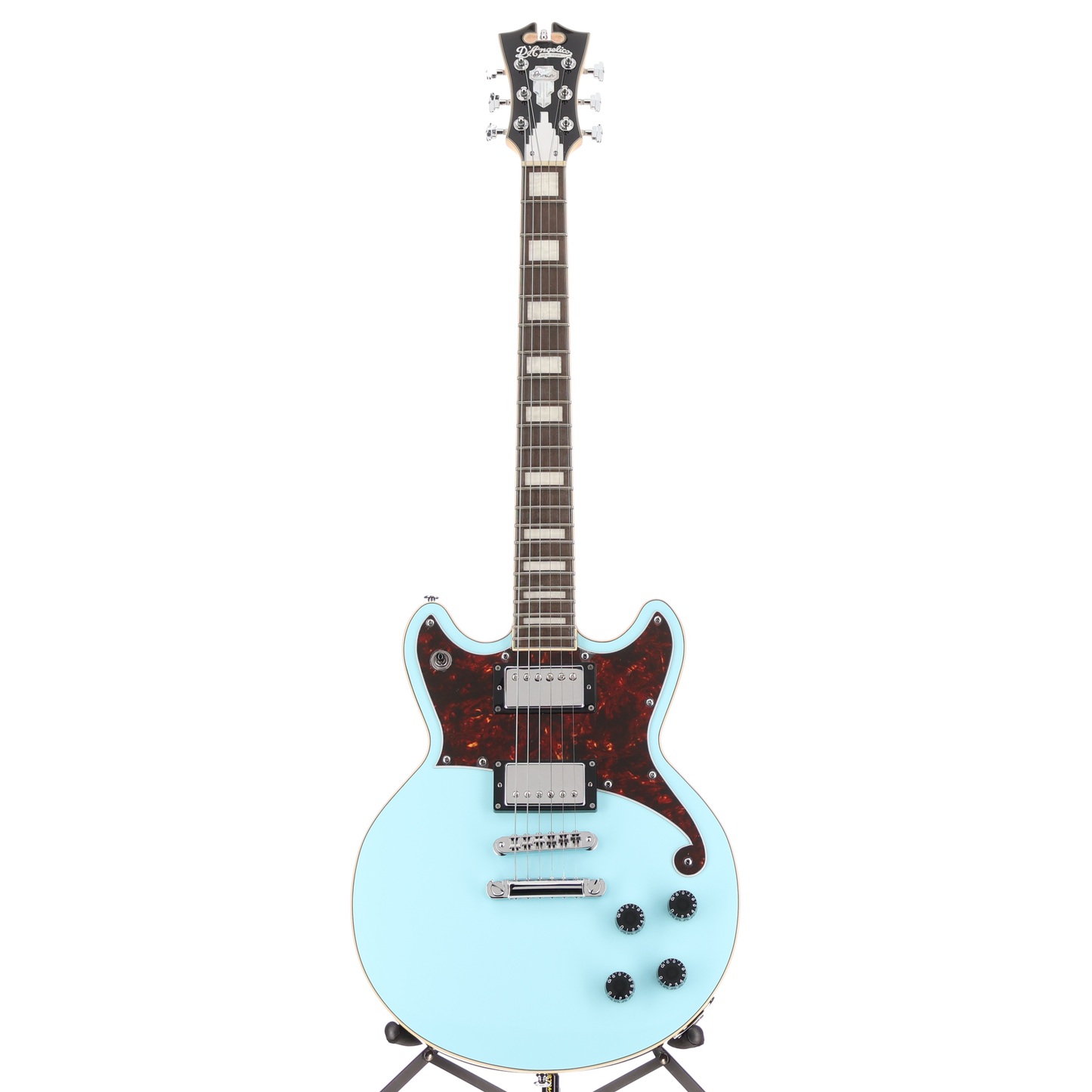 D'angelico Premier Brighton - Sky Blue, Professional Setup (C13) (14848)