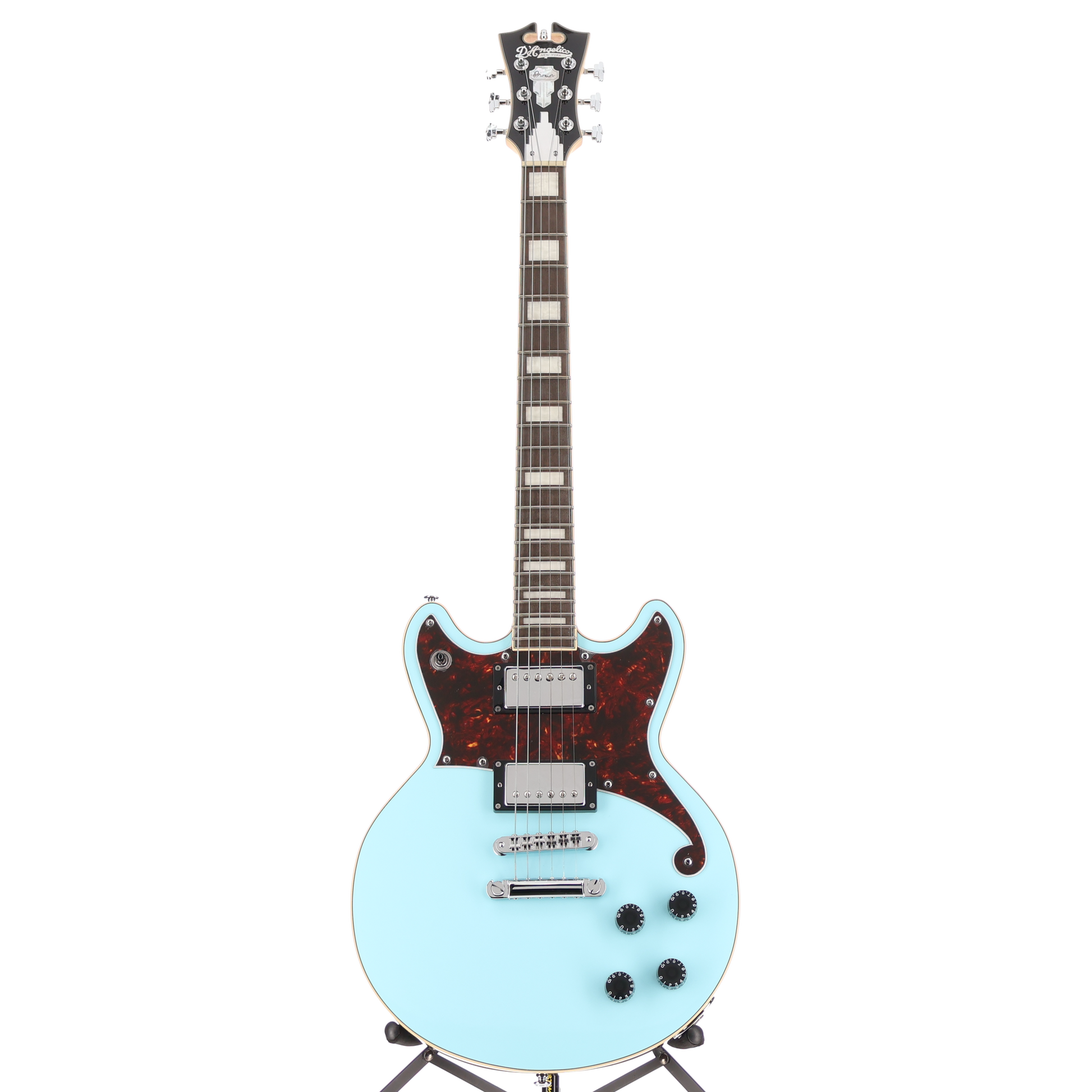 D'angelico Premier Brighton - Sky Blue, Professional Setup (C13) (14848)