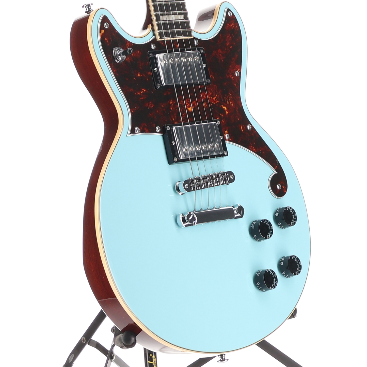 D'angelico Premier Brighton - Sky Blue, Professional Setup (Y11) (23390)