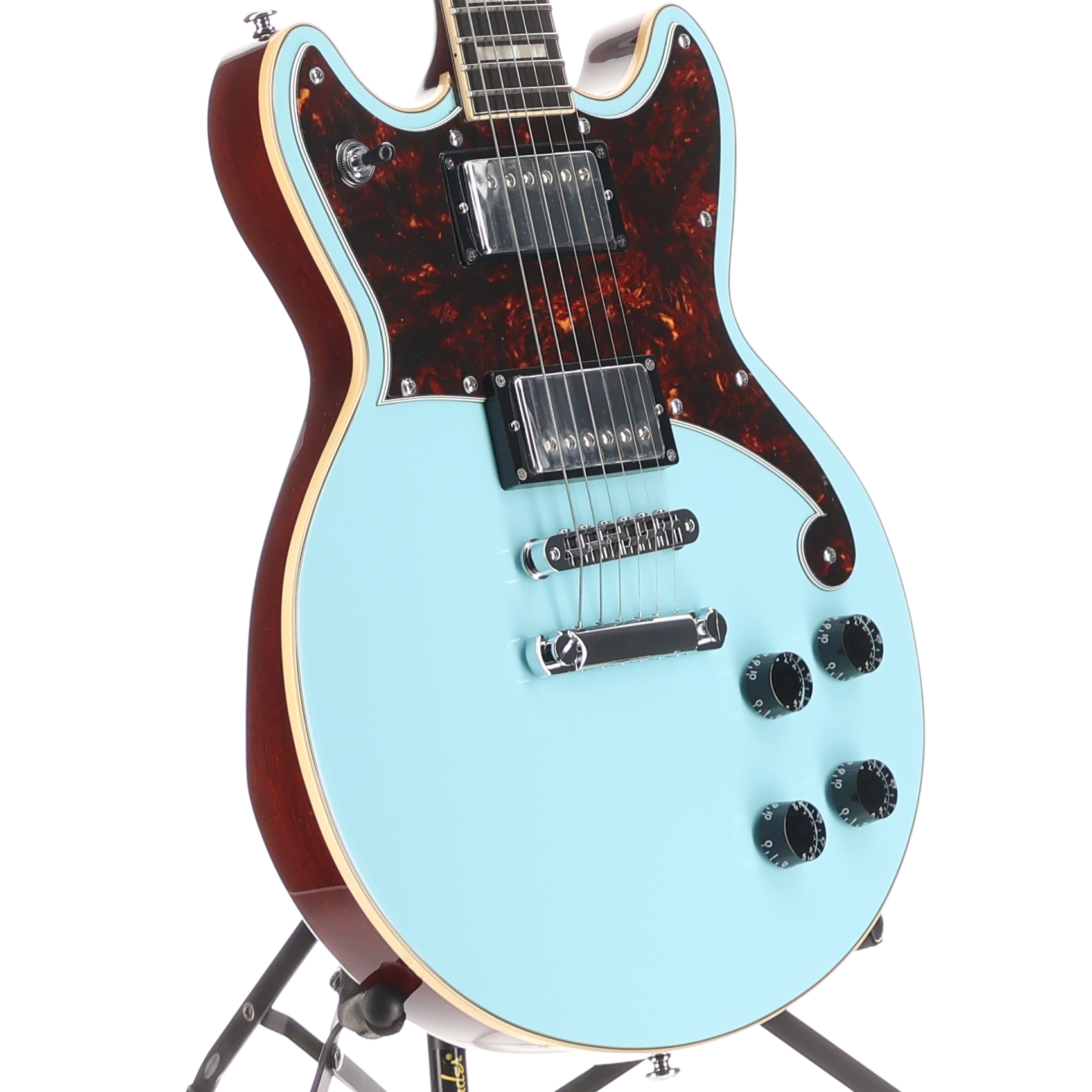 D'angelico Premier Brighton - Sky Blue, Professional Setup (Y11) (23390)