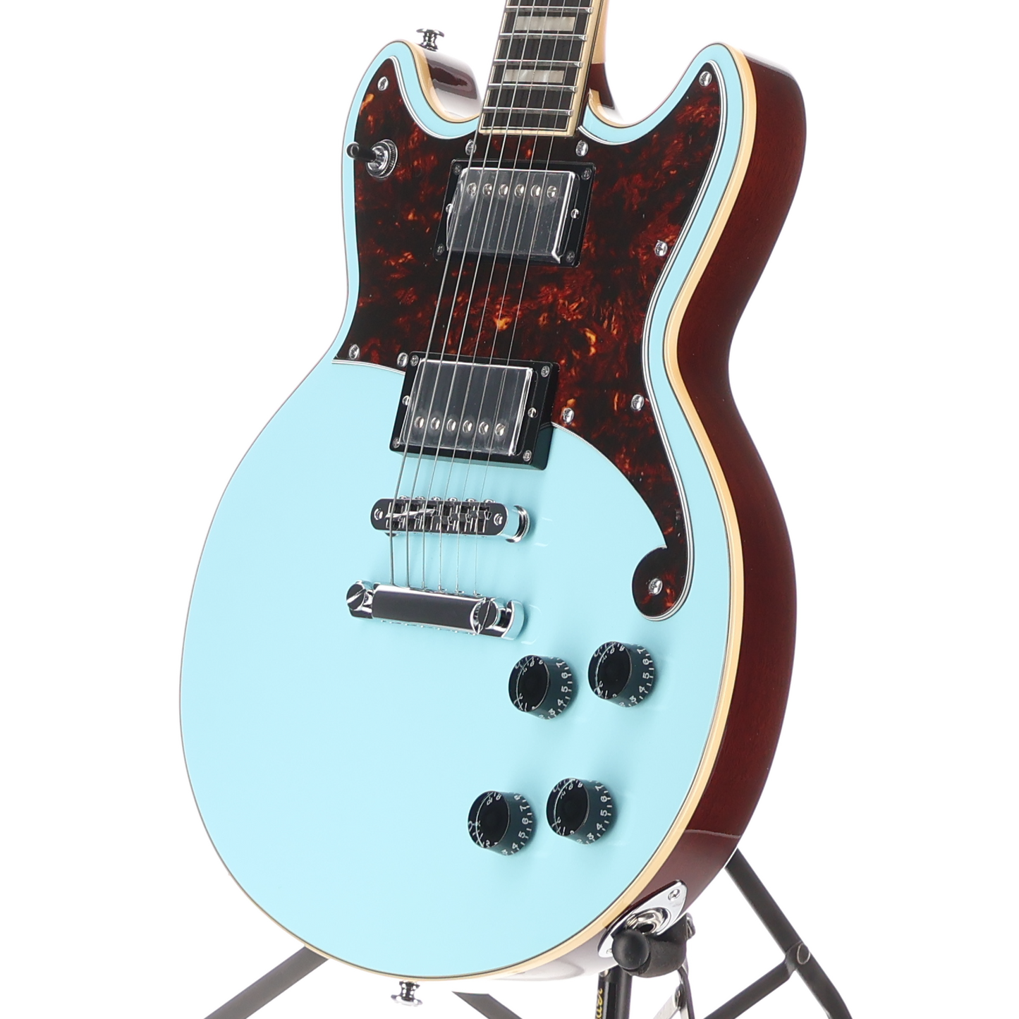 D'angelico Premier Brighton - Sky Blue, Professional Setup (Y11) (23390)