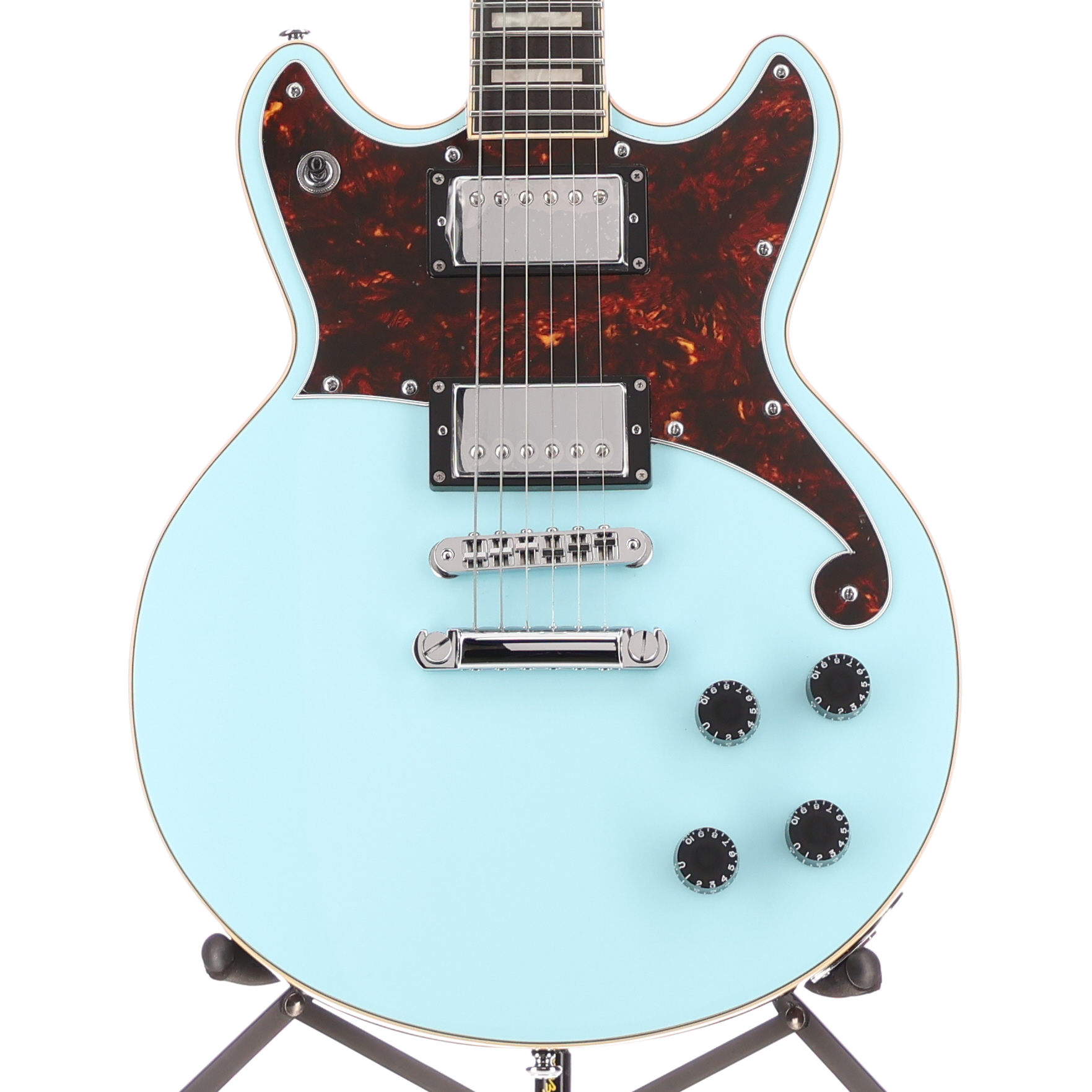 D'angelico Premier Brighton - Sky Blue, Professional Setup (Y11) (23390)