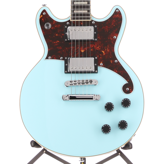 D'angelico Premier Brighton - Sky Blue, Professional Setup (Y11) (23390)