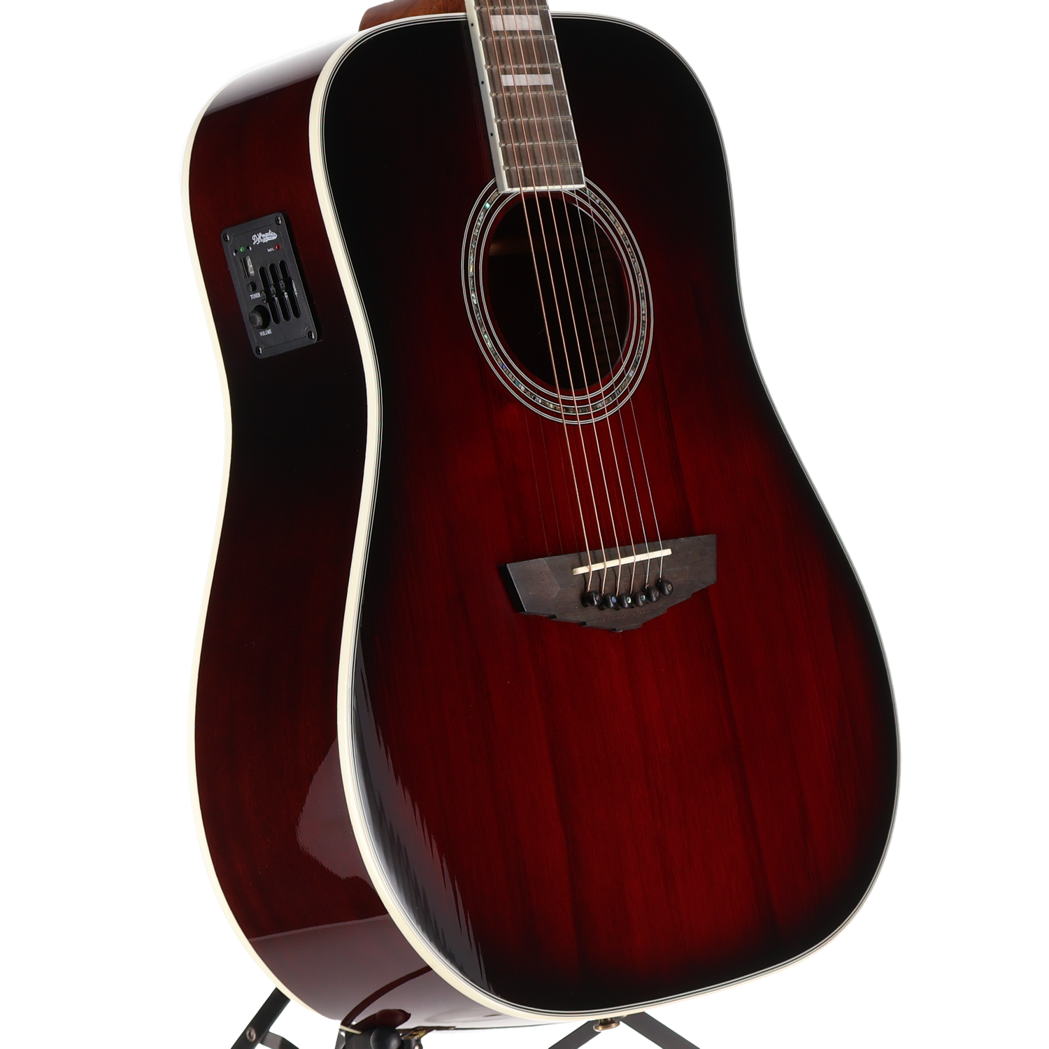 D'angelico Premier Lexington - Trans Black Cherry Burst, Performance Ready (SR) (05908)