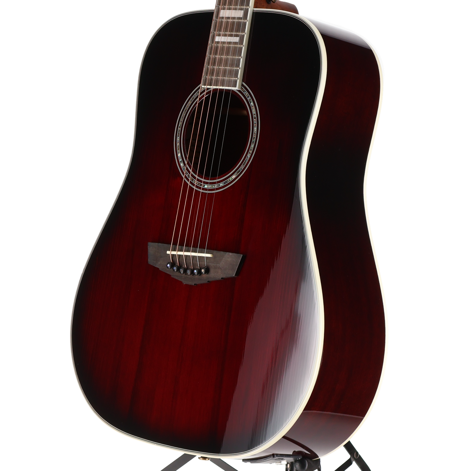 D'angelico Premier Lexington - Trans Black Cherry Burst, Performance Ready (SR) (05908)