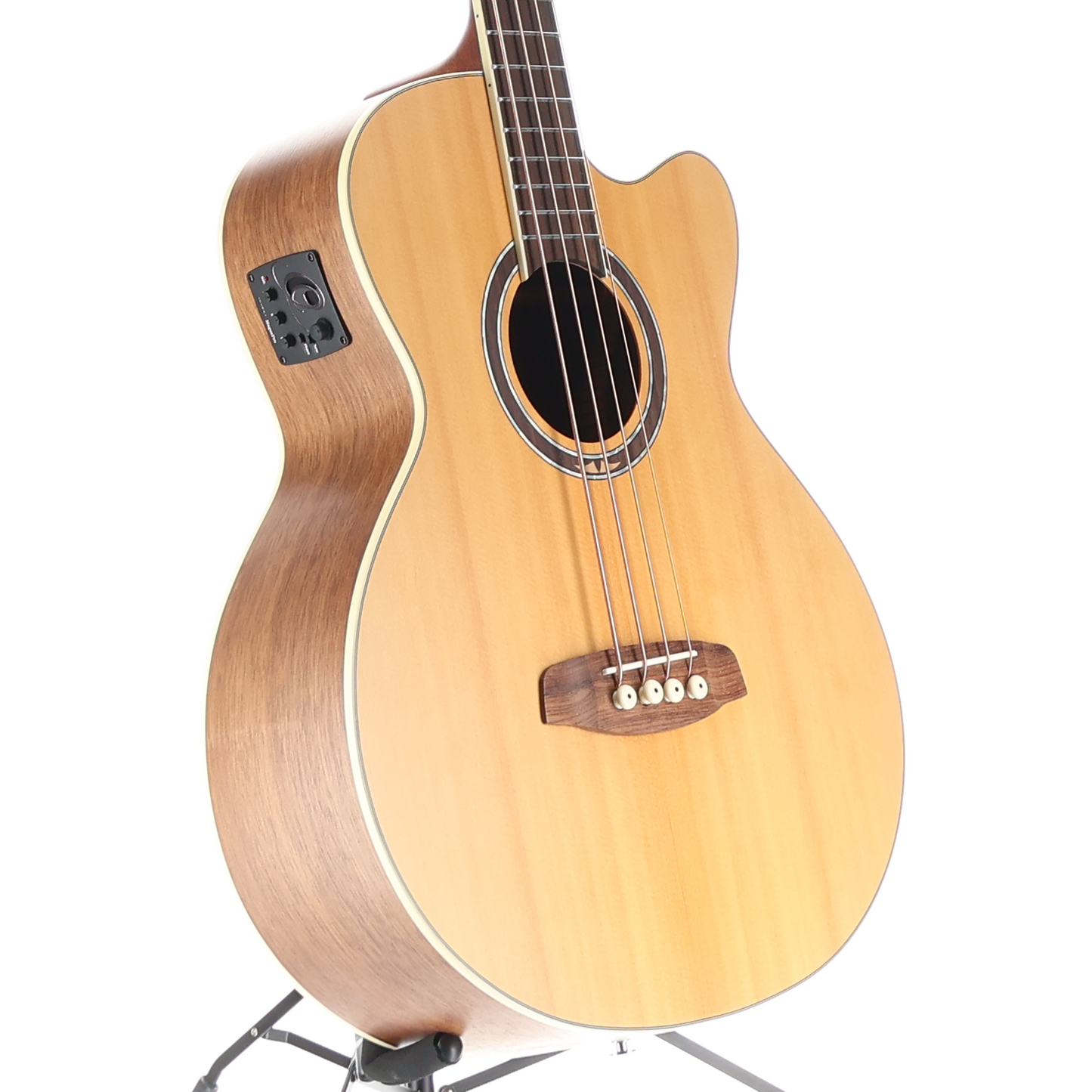 Ortega Deep Series Medium Scale Solid Top Acoustic-Electric Bass (R3) (54089)